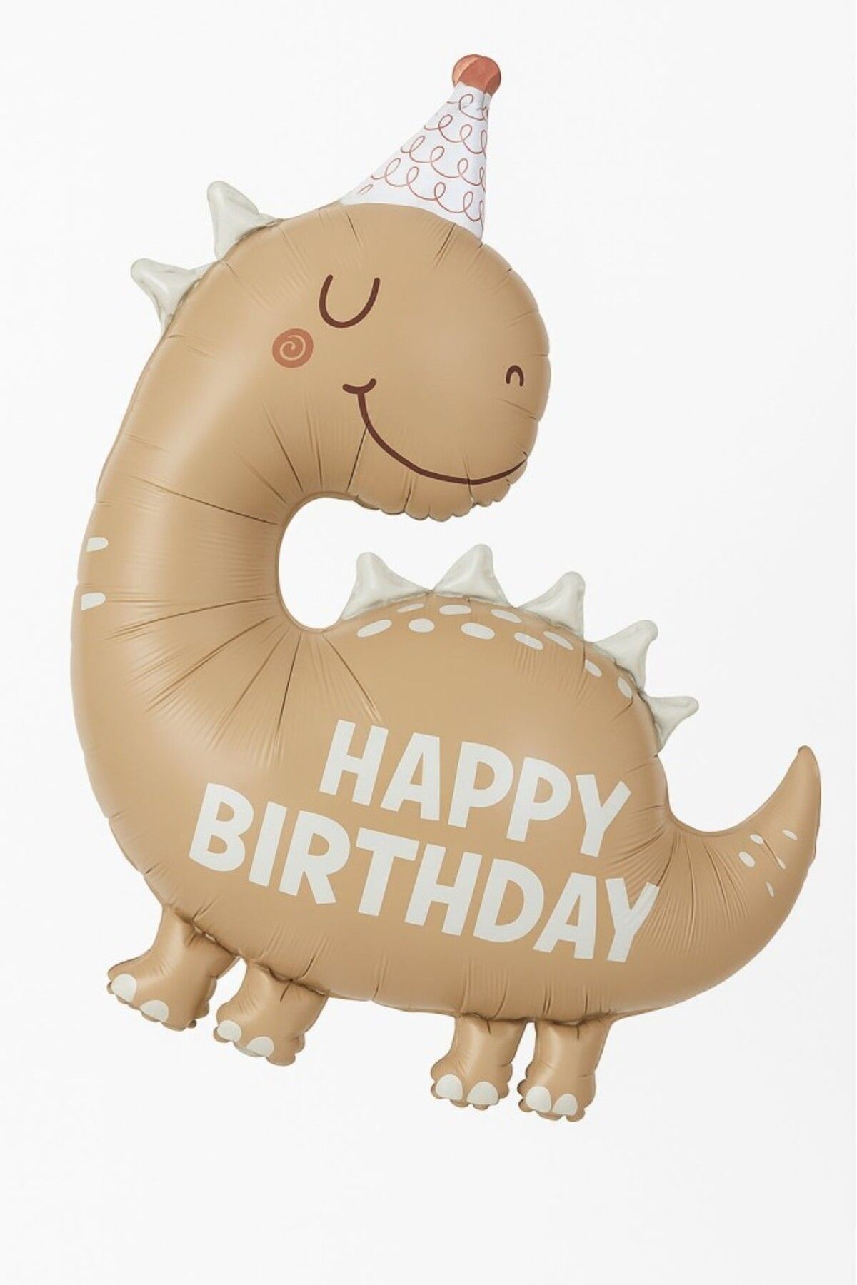 BeySüS-Retro Cute Dinosaur Happy Birthday Written Foil Balloon 2
