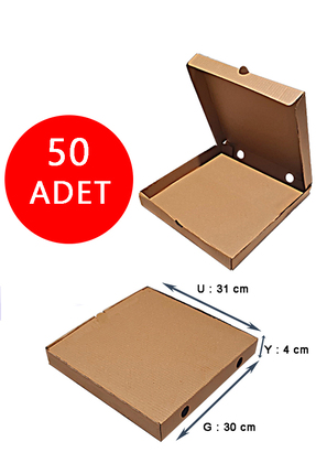kutucum Pizza Kutusu 50 Adet 30 X 31 X 4 Cm
