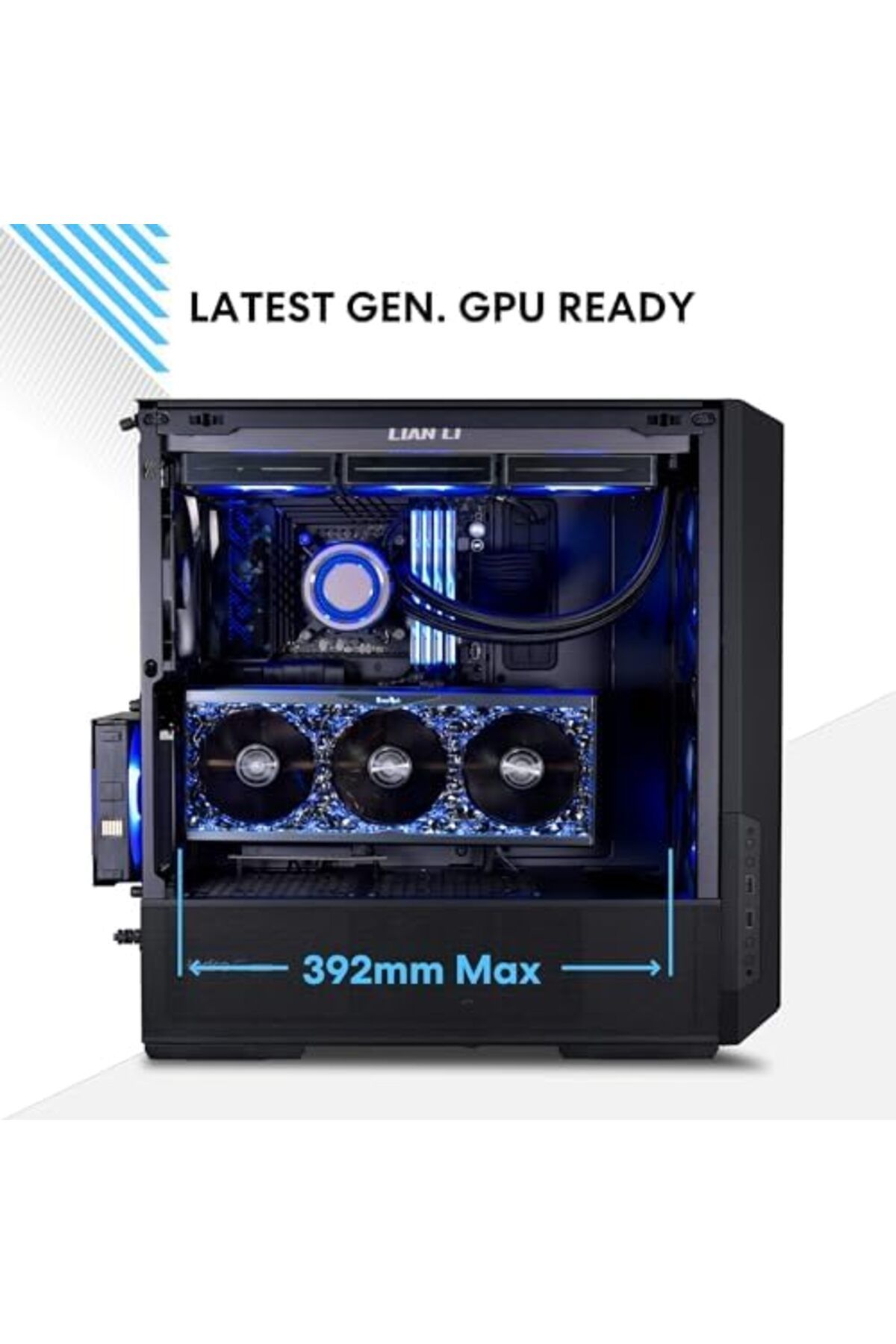 Lian Li-LANCOOL 216 E-ATX PC Case, Airflow Focus RGB Gaming Computer Case with All-Around Mesh Panel 8