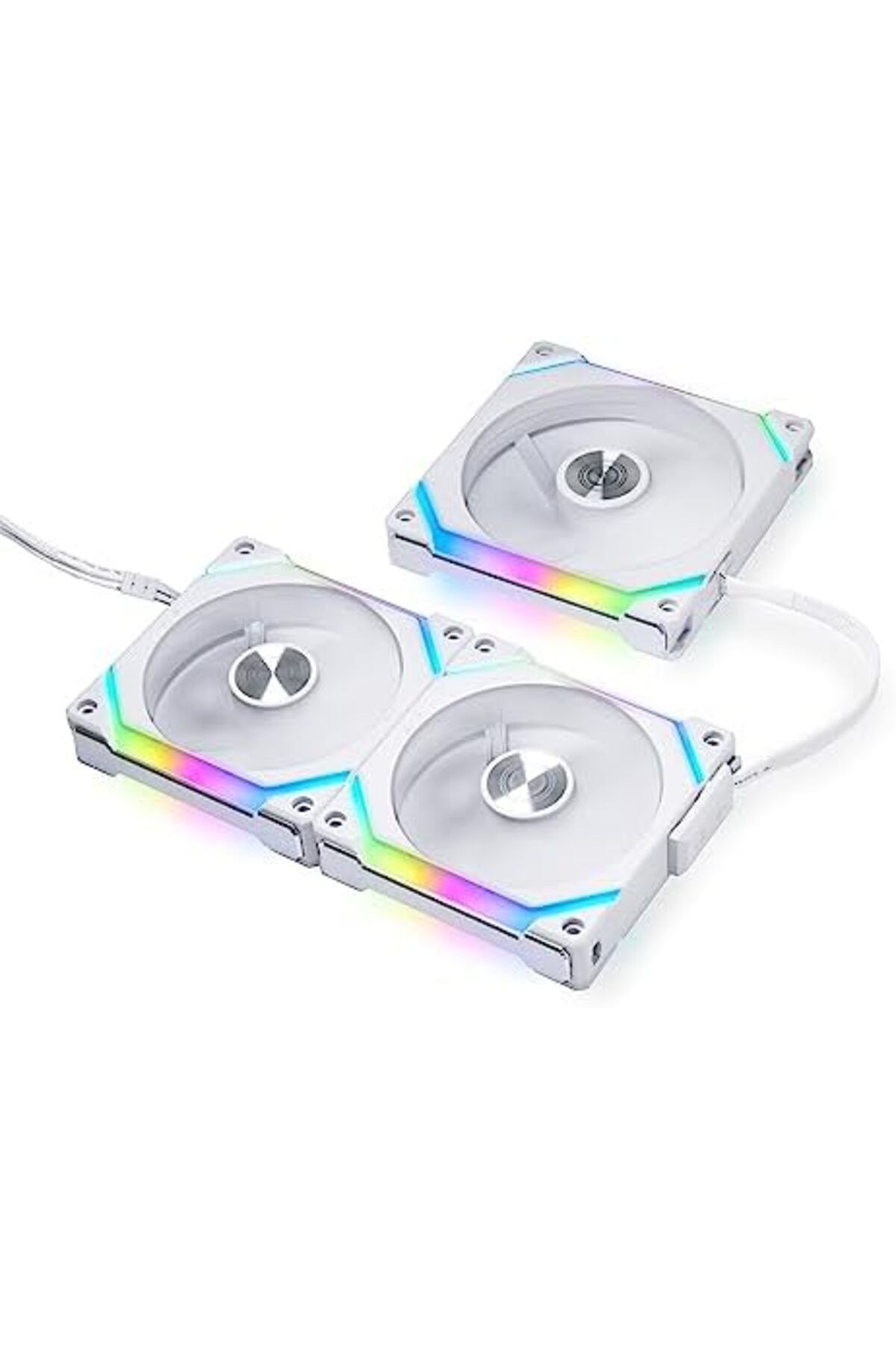 Lian Li-UNI Fan SL120 V2 RGB White Triple Pack with Controller - UF-SL120V2-3W (V2) 4