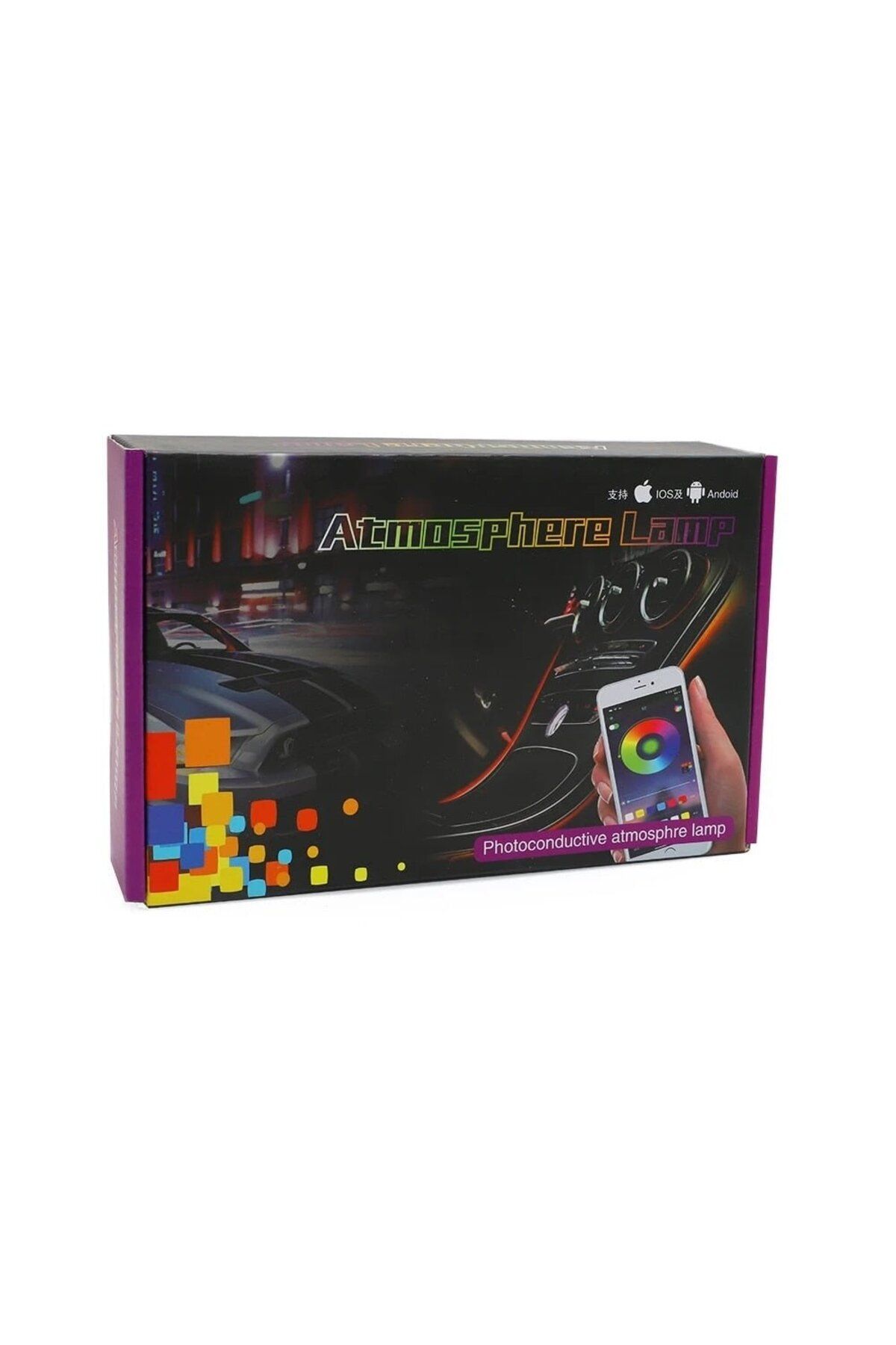 divendi-ro-Car ambient light kit, RGB, 18 in 1, flexible wire, app, bluetooth and remote control 12