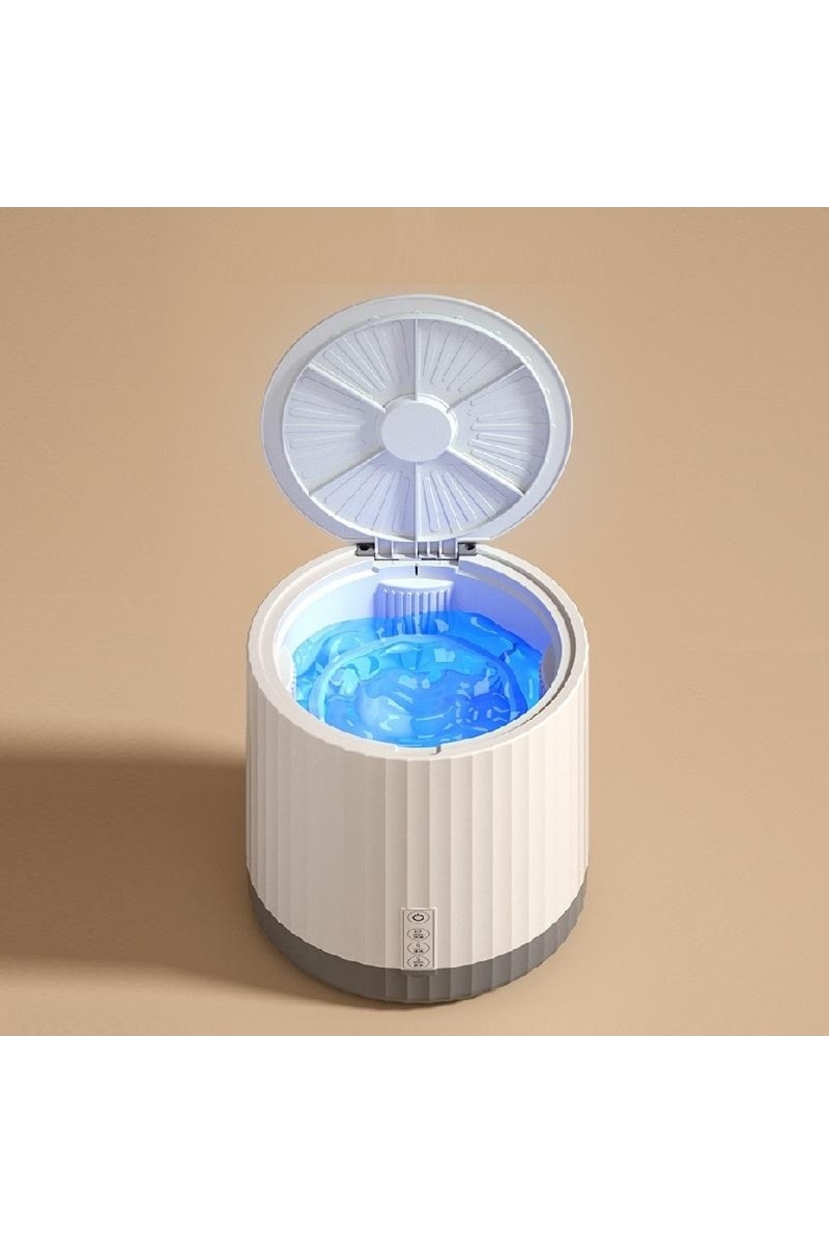 divendi-ro-Mini washing machine, portable, powerful, 4L capacity, white 3