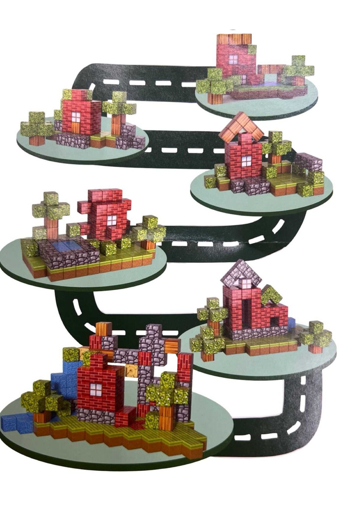 JPT-Blocks 660 Magnetic Cube Set - Minecraft inspired cubes Portal Fortress 3