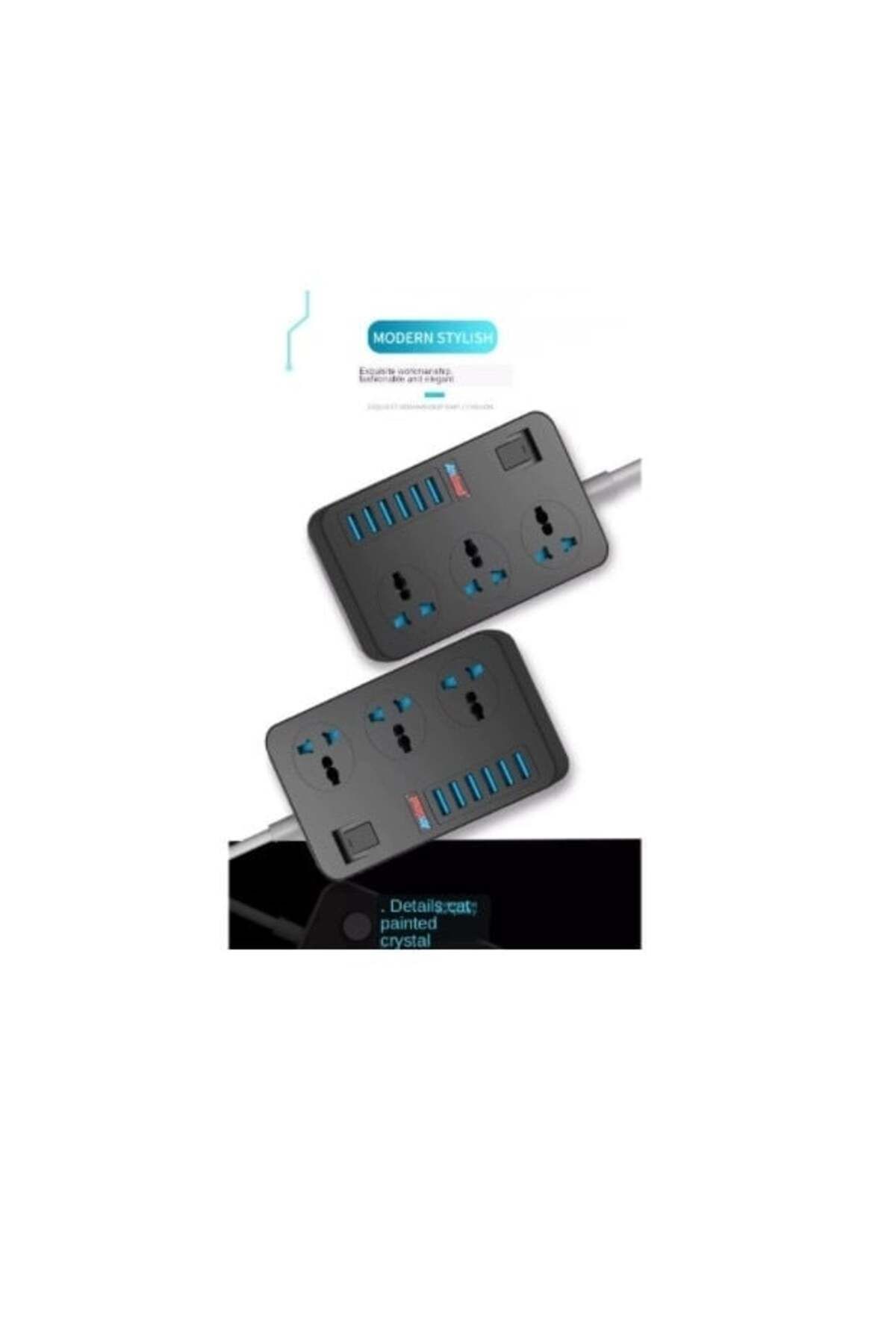 divendi-ro-Extension cord with 3 sockets and 6 USB 3.1A with child-proof and childproof 4