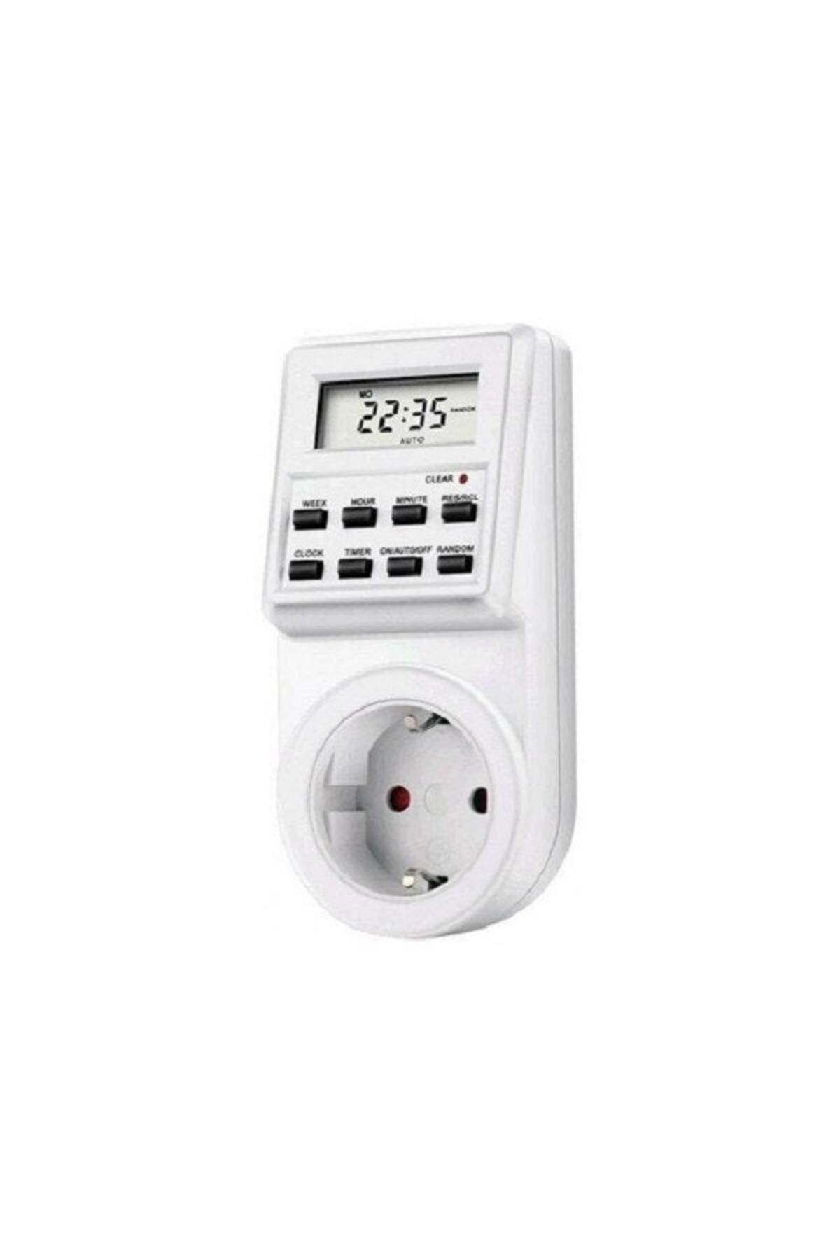 divendi-ro-Smart socket with LCD display, energy meter, timer and clock - White 4
