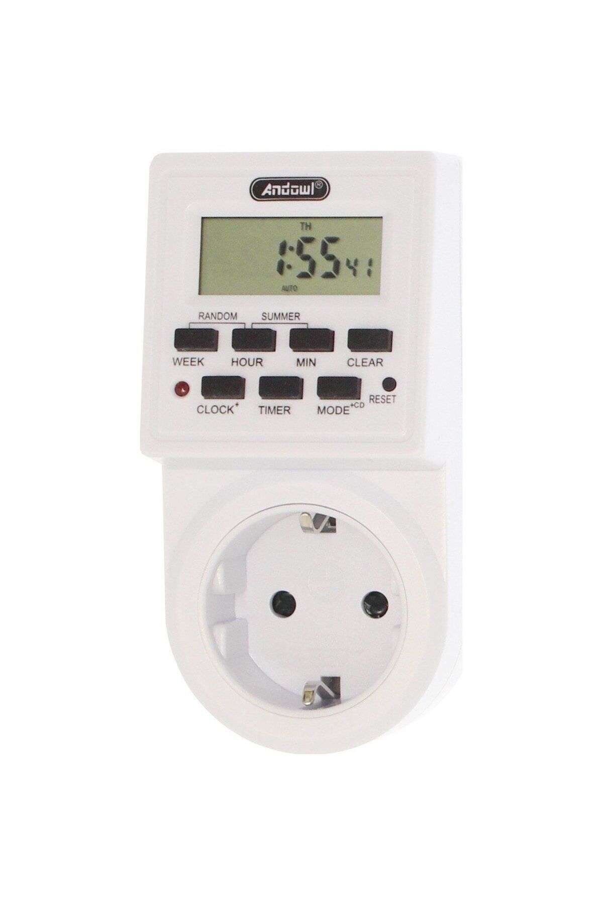 divendi-ro-Smart socket with LCD display, energy consumption meter, timer and clock 4
