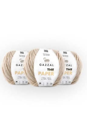 Gazzal The Paper Rafya Çanta Örgü Kraft İp 3 adet