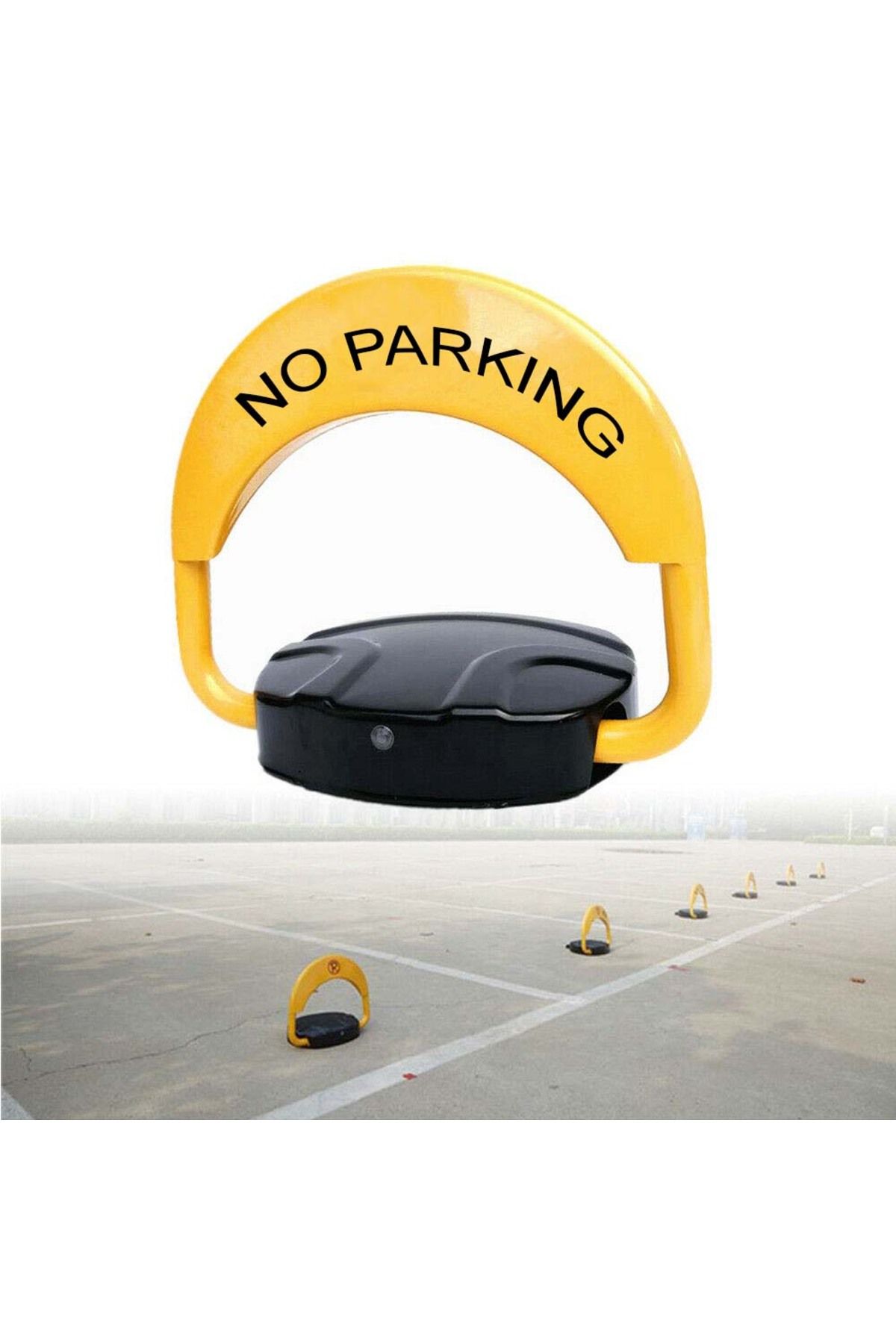 divendi-ro-Automatic Parking Lock with 2 Remote Controls and Alarm - Supports 2 Tones - Weather Resistant 9