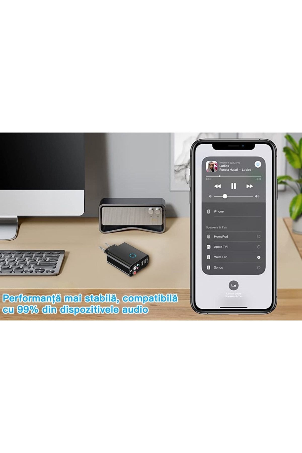 divendi-ro-2 in 1 Bluetooth Audio Adapter, Receiver and Transmitter, BT 5.0, USB Play, RCA 6