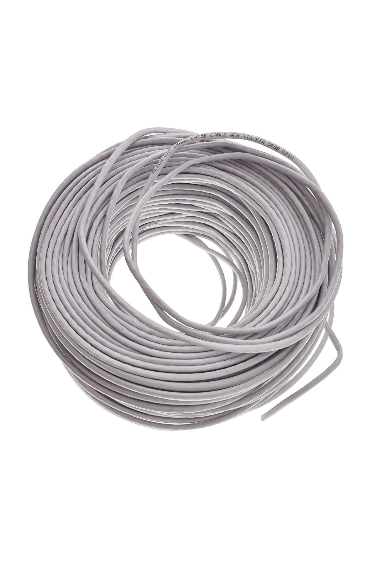 Alien Surface-UTP cable roll, Alien 00127, cat 5e, length 100 m, AWG 24, CCA, network connection, ethernet, gray 3