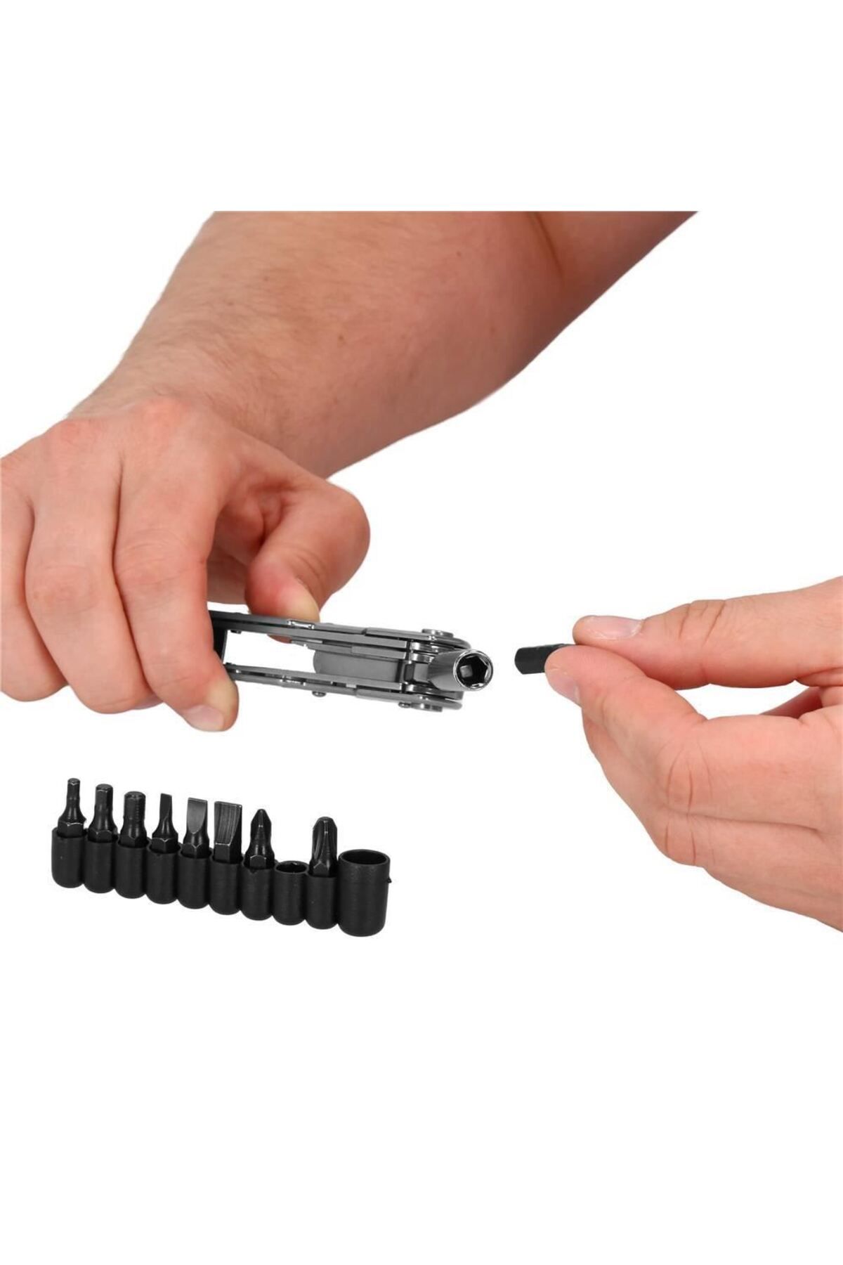 Springos-Tool, knife, multifunctional, 22 in 1, tips/bits, with case, stainless steel, 16x12.5x1.5 cm, 5