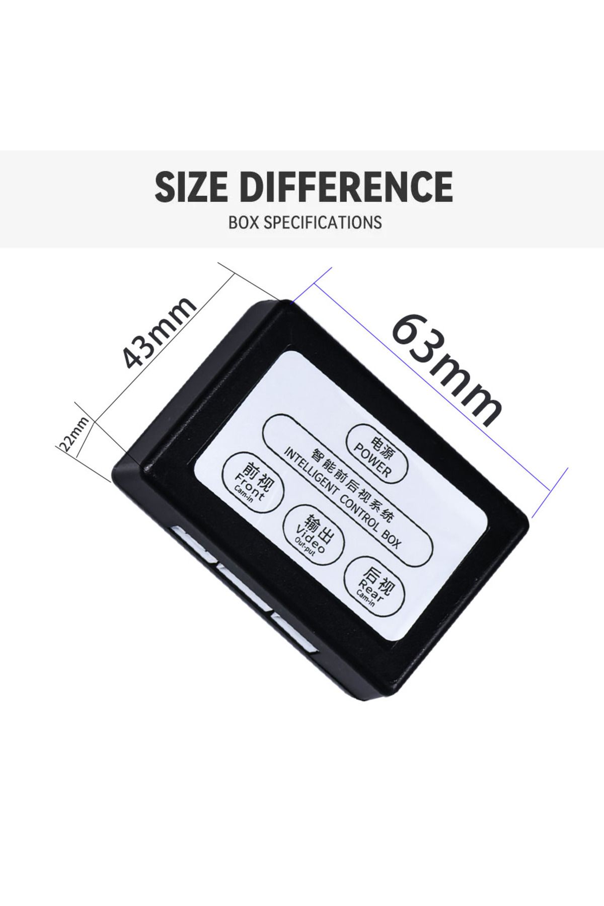 Choice-12 V Car Parking Camera Video Channel Converter Auto Switch Front /View Side/Rearview Rear View Cont 3