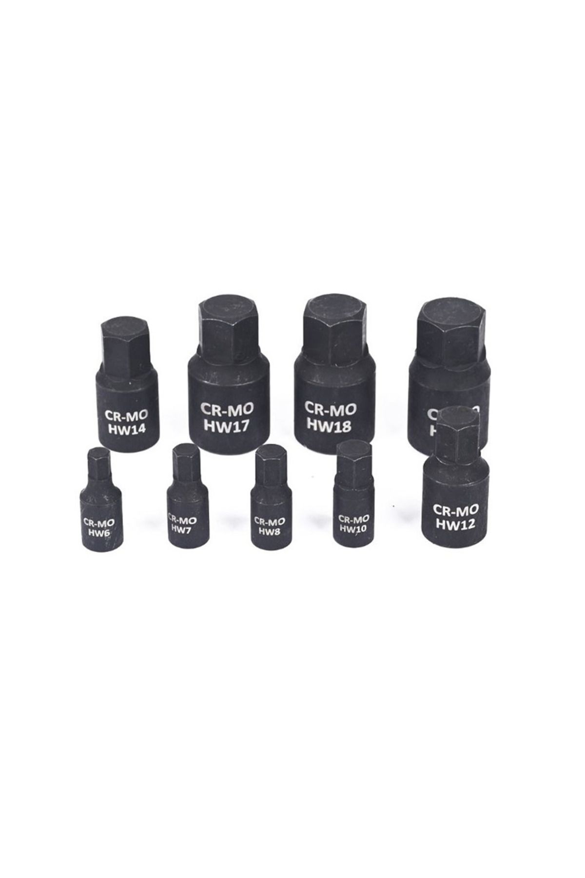 Vibra Tite-9pcs Hexagon Screwdriver Socket H6 H7 H8 H10 H12 H14 H17 H18 H19 Hex Bit Nuts Driver Socket 1/4in... 6
