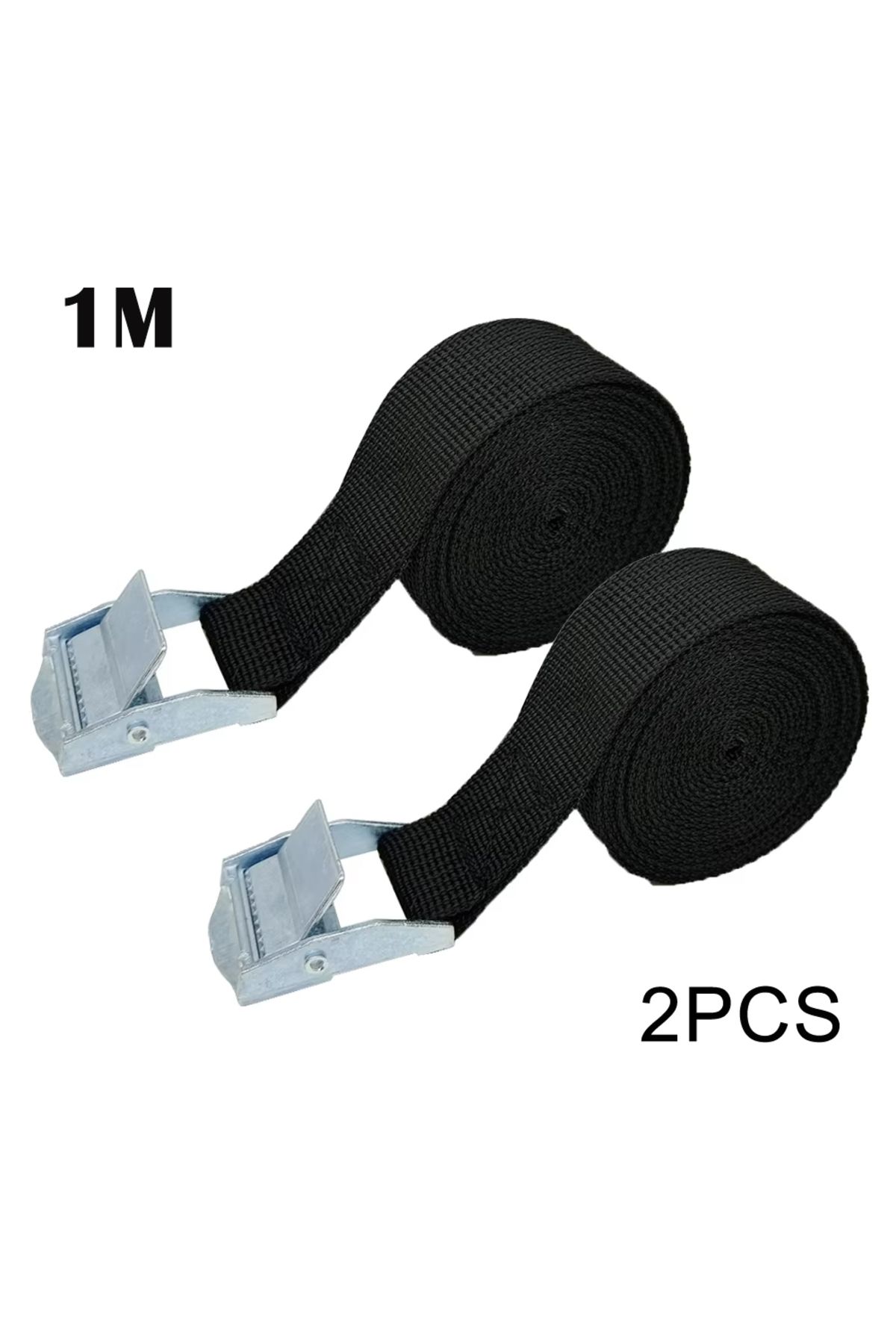 Choice-2.5cmx1m 2pcs Reusable Lashing Straps with Buckles (Antirust Alloy),Adjustable Cam Buckle Tie Down C 1
