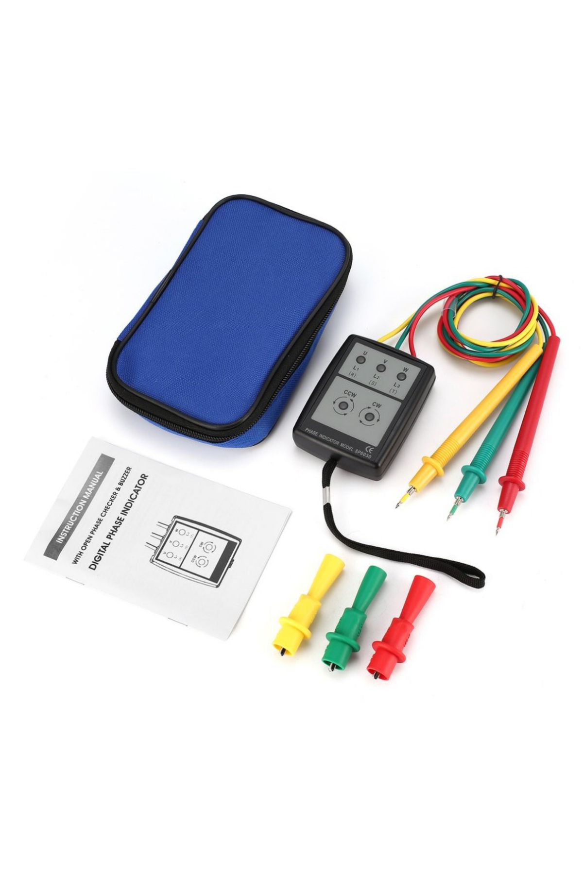 Choice-AC 200V-480V Phase Detector Rotation Tester three Phase Alternating Current Phase Meter Phase-sequen 1