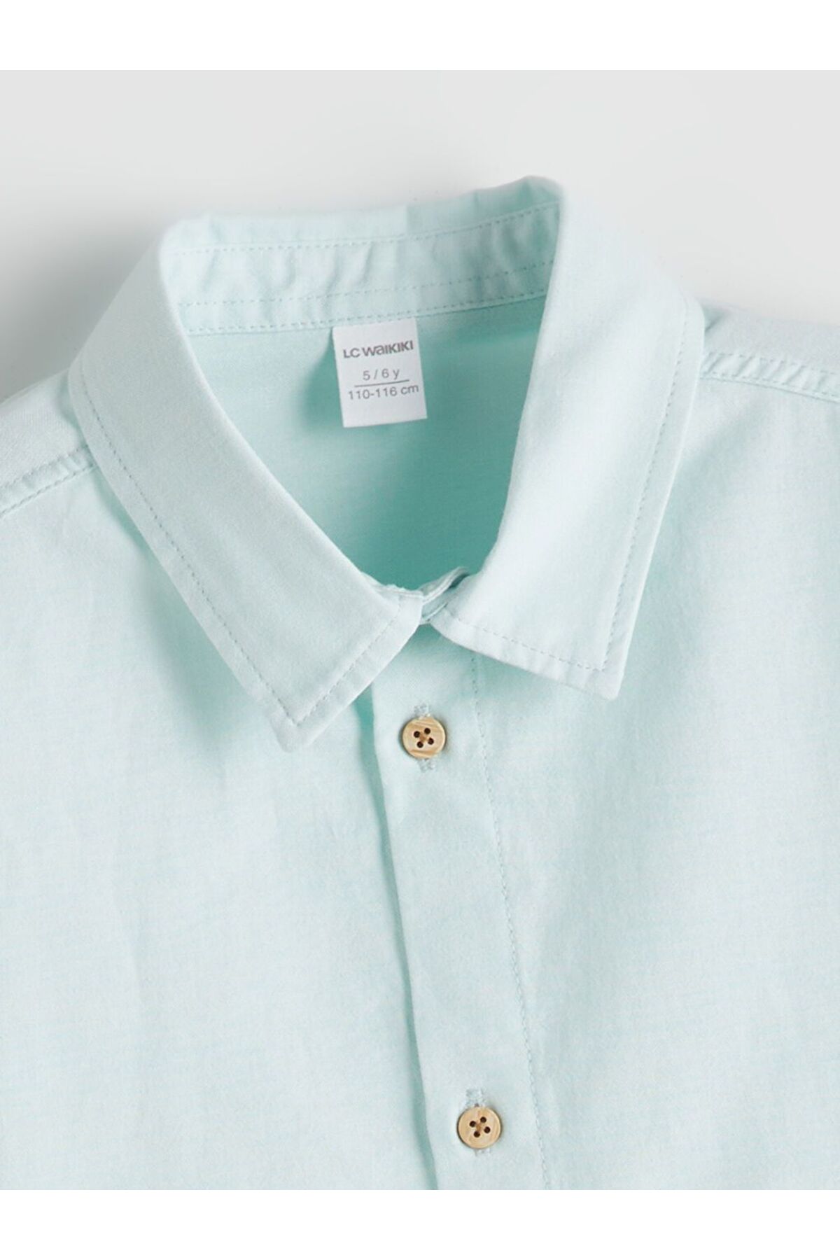 LC Waikiki LCW Kids Kısa Kollu Basic Erkek Çocuk Gömlek fotoğrafı 2 (önizleme)