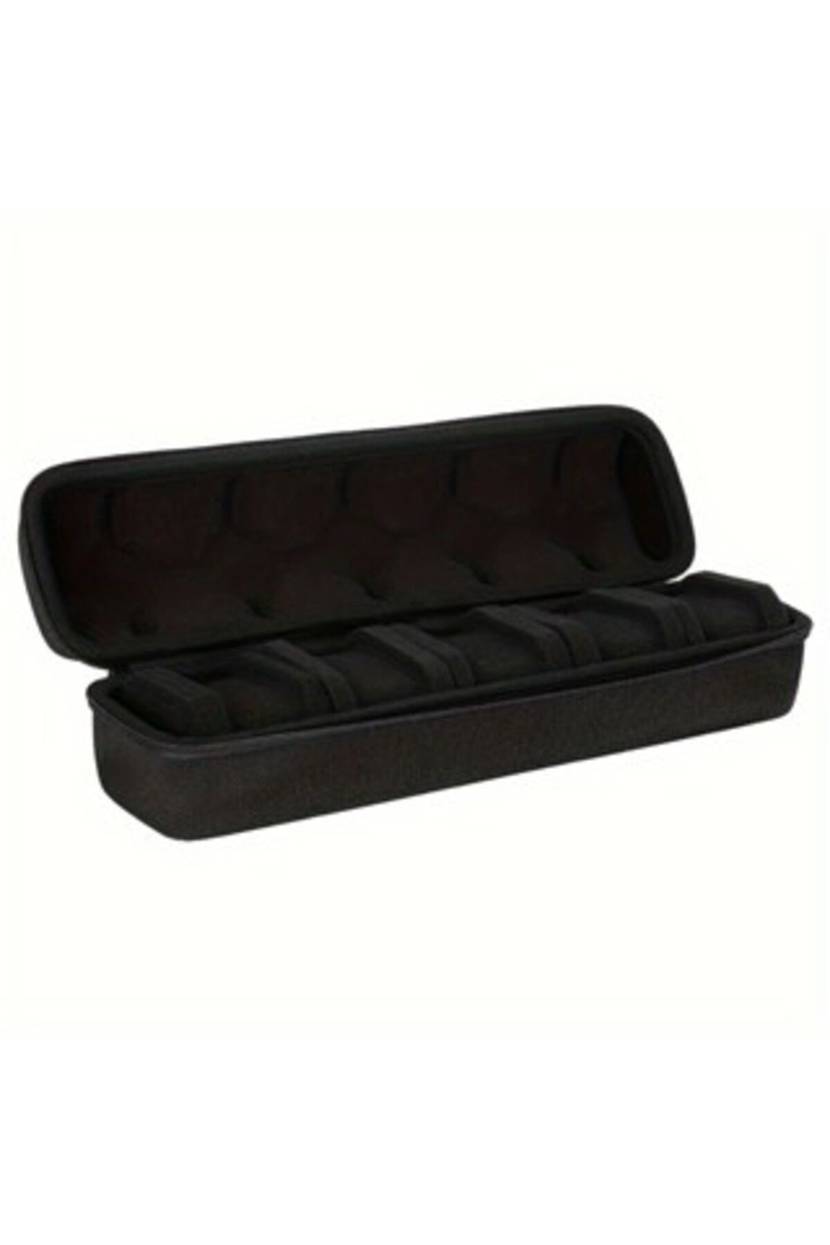 Choice-black 5 Slots Hard Shell Watch Storage Box, Carry Case, Display Organizer, Watch Box Holder Display 1