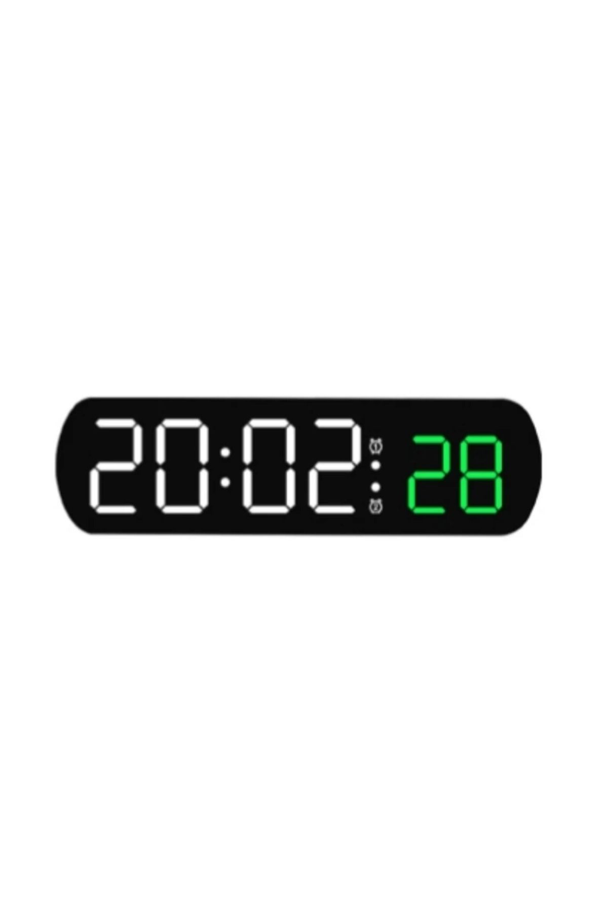 Choice-Green Voice Control Digital Alarm Timer Clock Temperature Dual Alarm Desktop Table Clock Night Mode 1