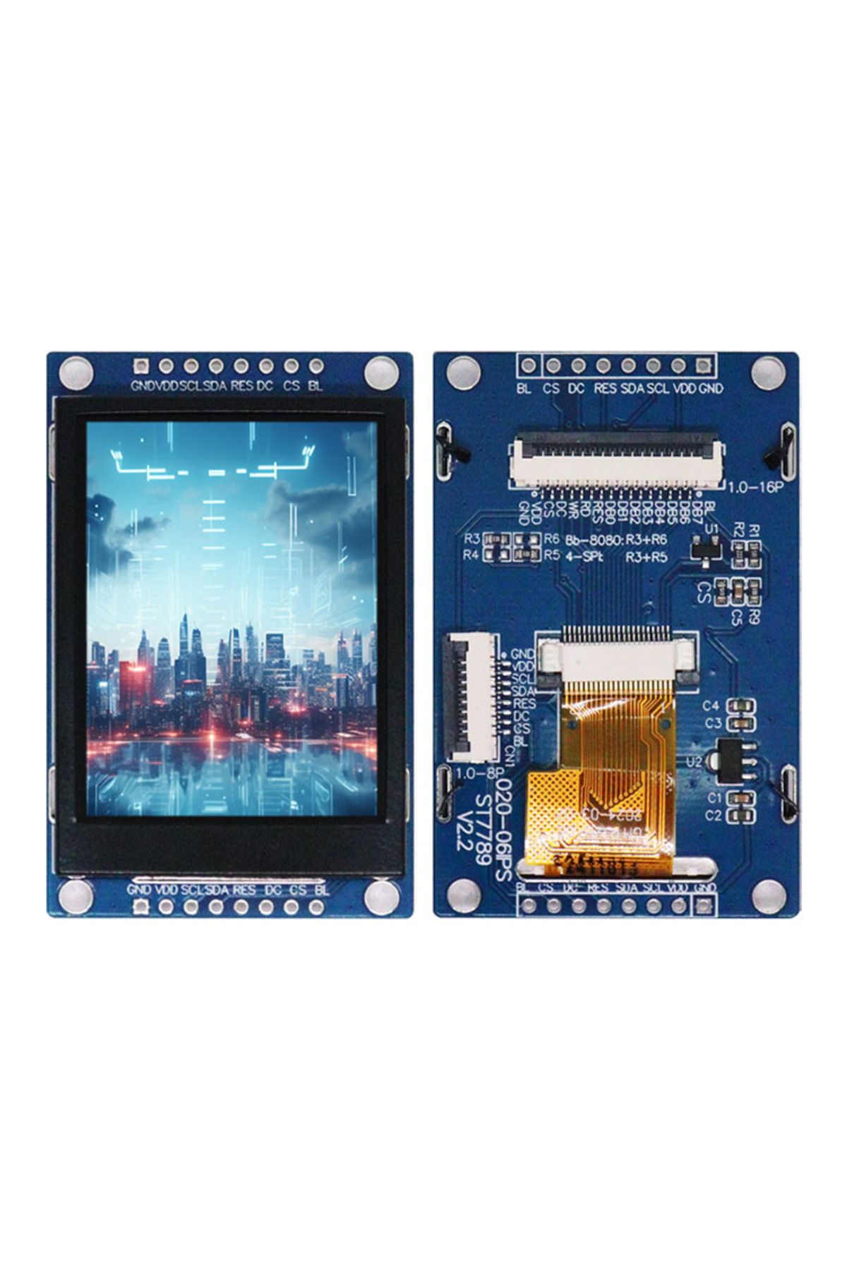 Choice-وحدة عرض LCD TFT ملونة كاملة مقاس 2.0 بوصة 240 × 320 من Estardyn مع وحدة تحكم ST7789 وSPI/Parallel... 7