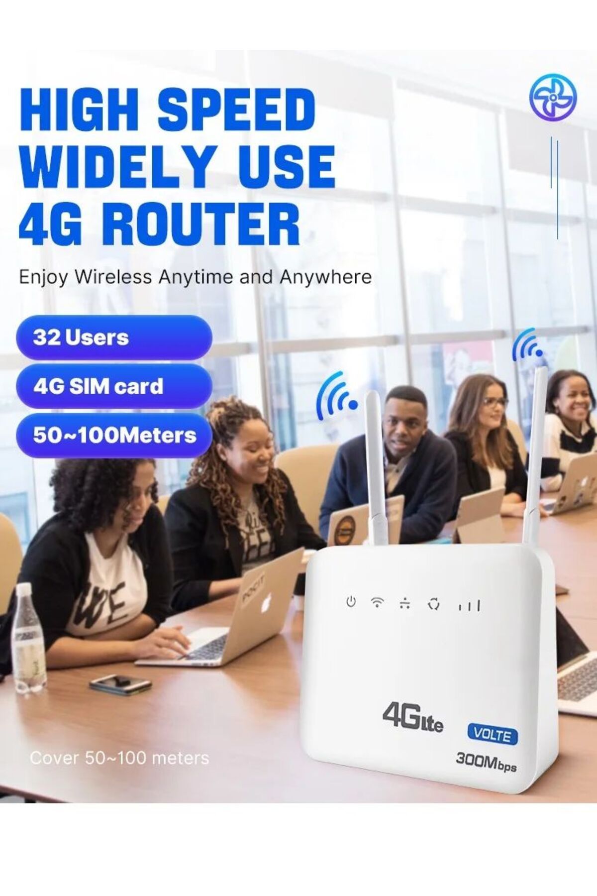 Choice-4G LTE WiFi Router 300Mbps Modem With SMA Extend Antenna Interface and Fixed Telephone VOLET Func... 7