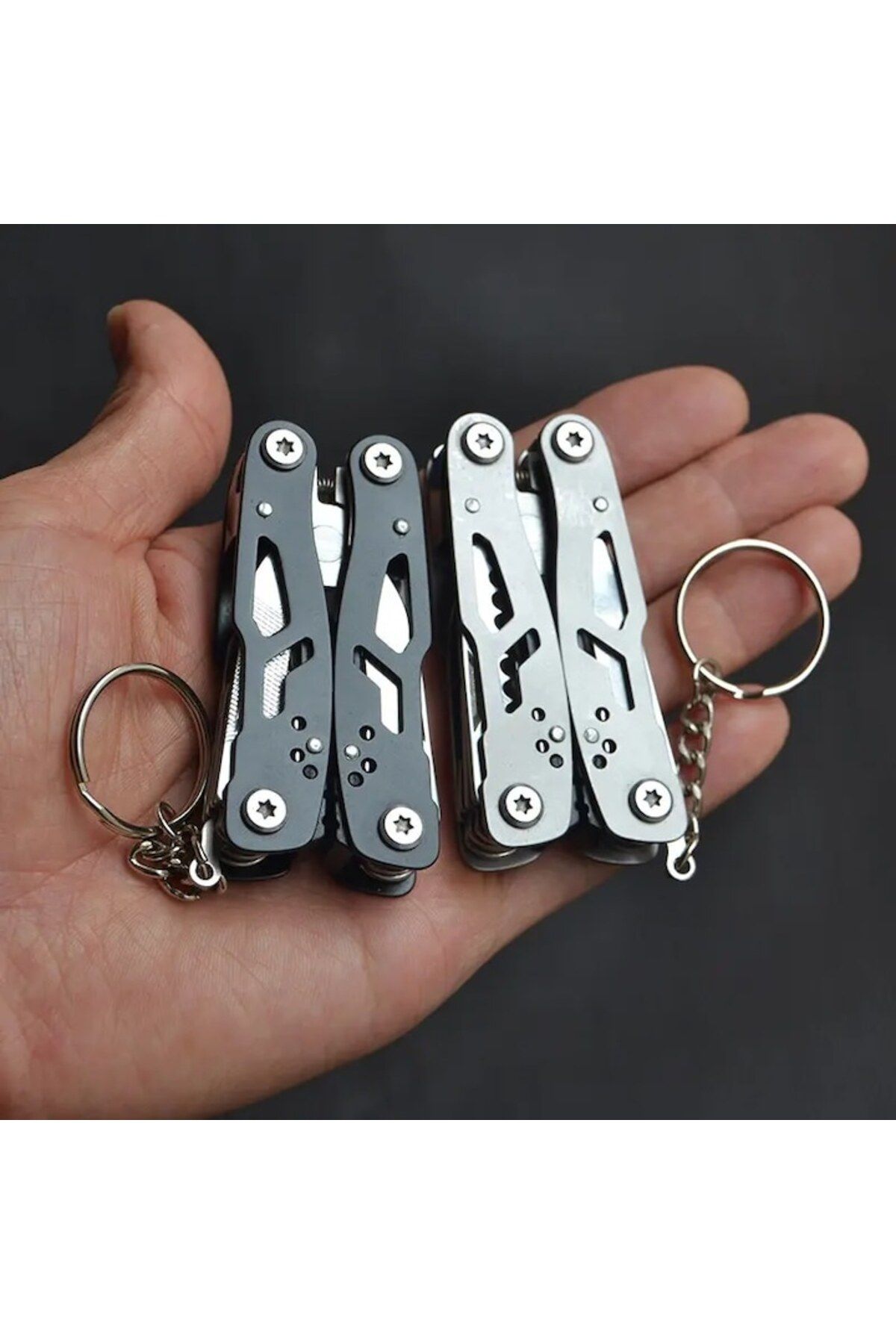 dalimag-Foldable Multifunctional Keychain Pliers, Manual Opening, 10 Functions, 10 cm, Black 3