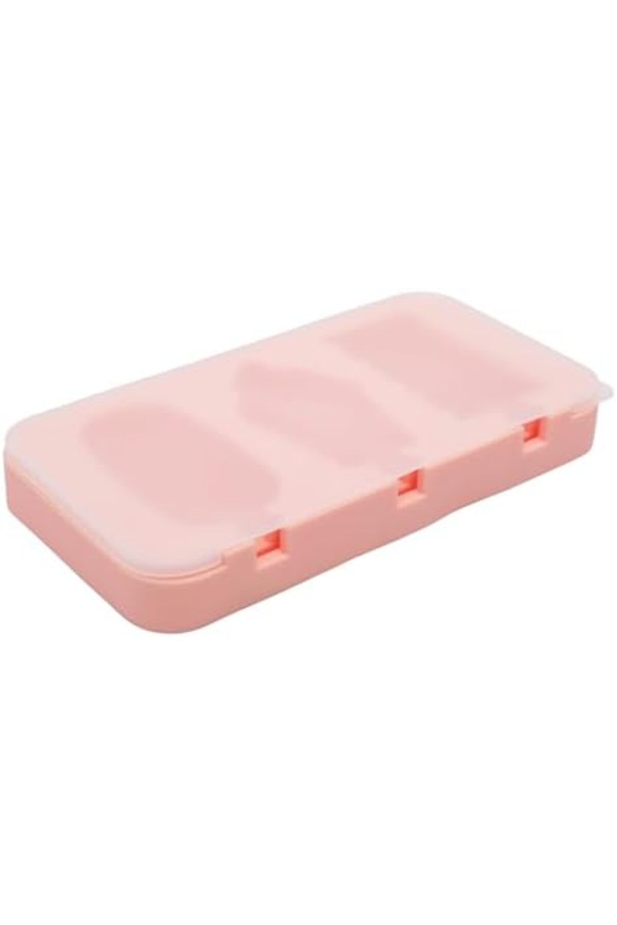 mastergold-Light Pink Ice Cube Tray 3 Cube Mold Durable and Easy Release Perfect for Home or Party Use 2