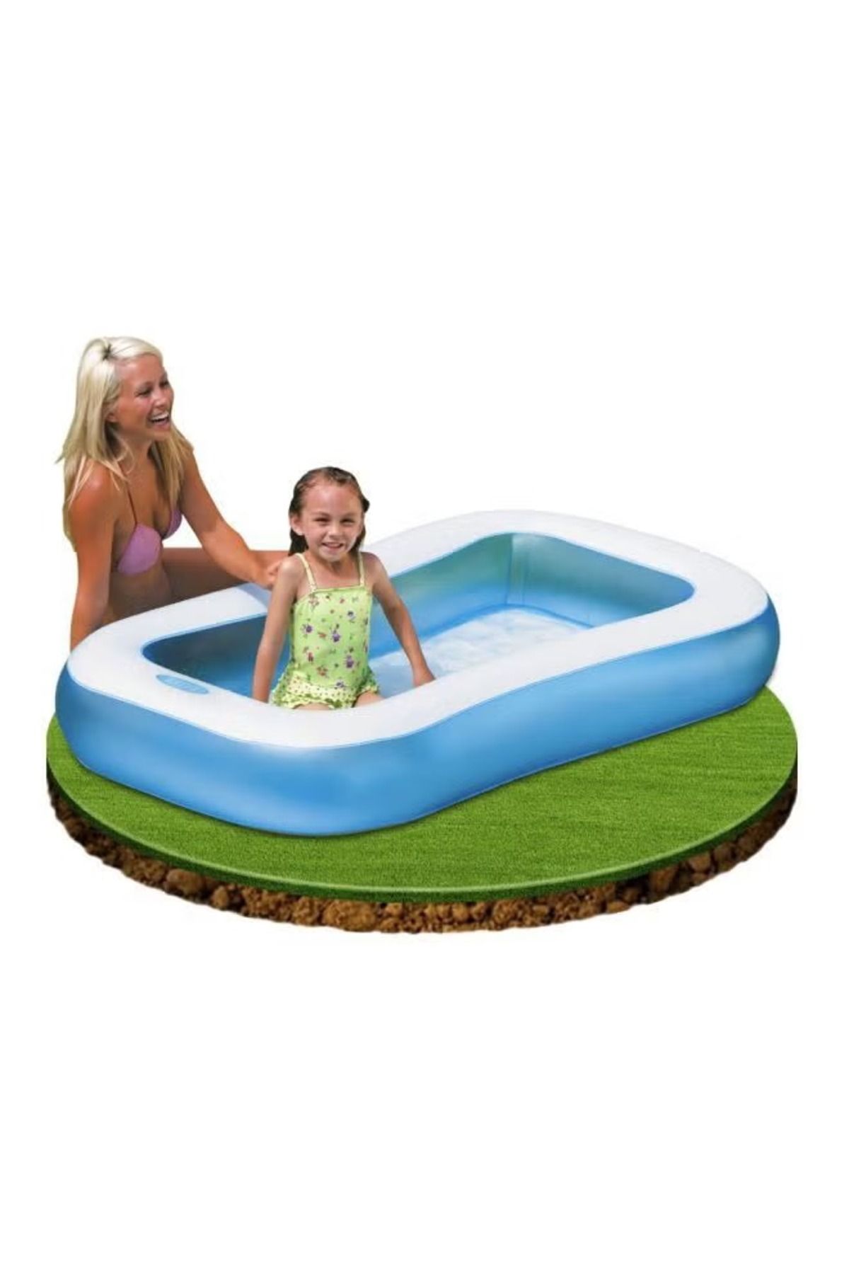 rexa-Rectangular Inflatable Pool – 166×100×25 cm 4