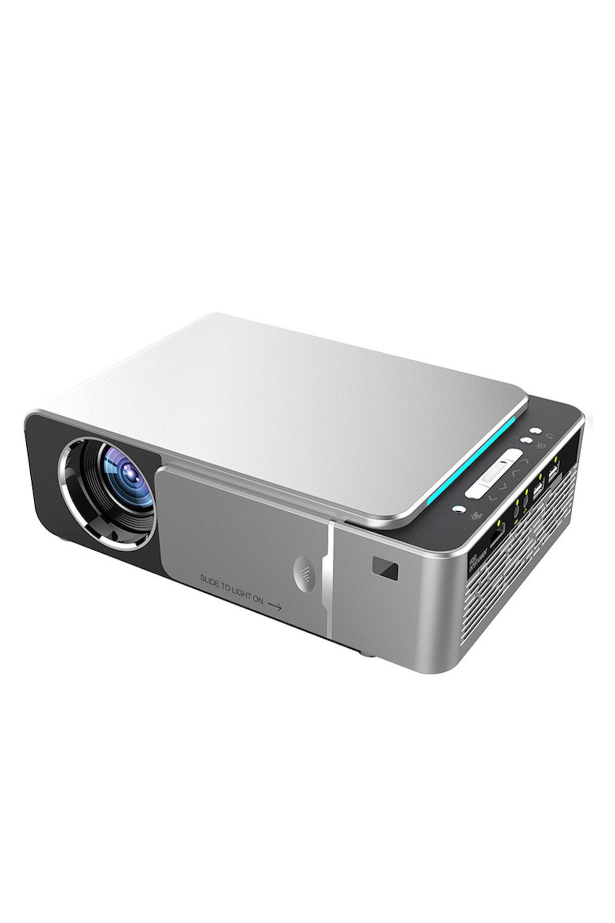 WowStep-Videoproiector, Android, Bluetooth, 3000 Lumeni, HD, LED, HDMI, VGA, AV, USB, Mirroring Android/IOS 1