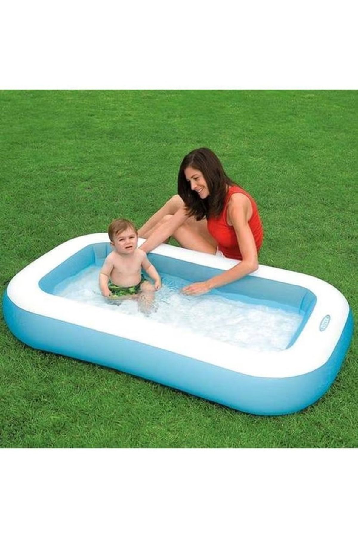 rexa-Rectangular Inflatable Pool – 166×100×25 cm 3