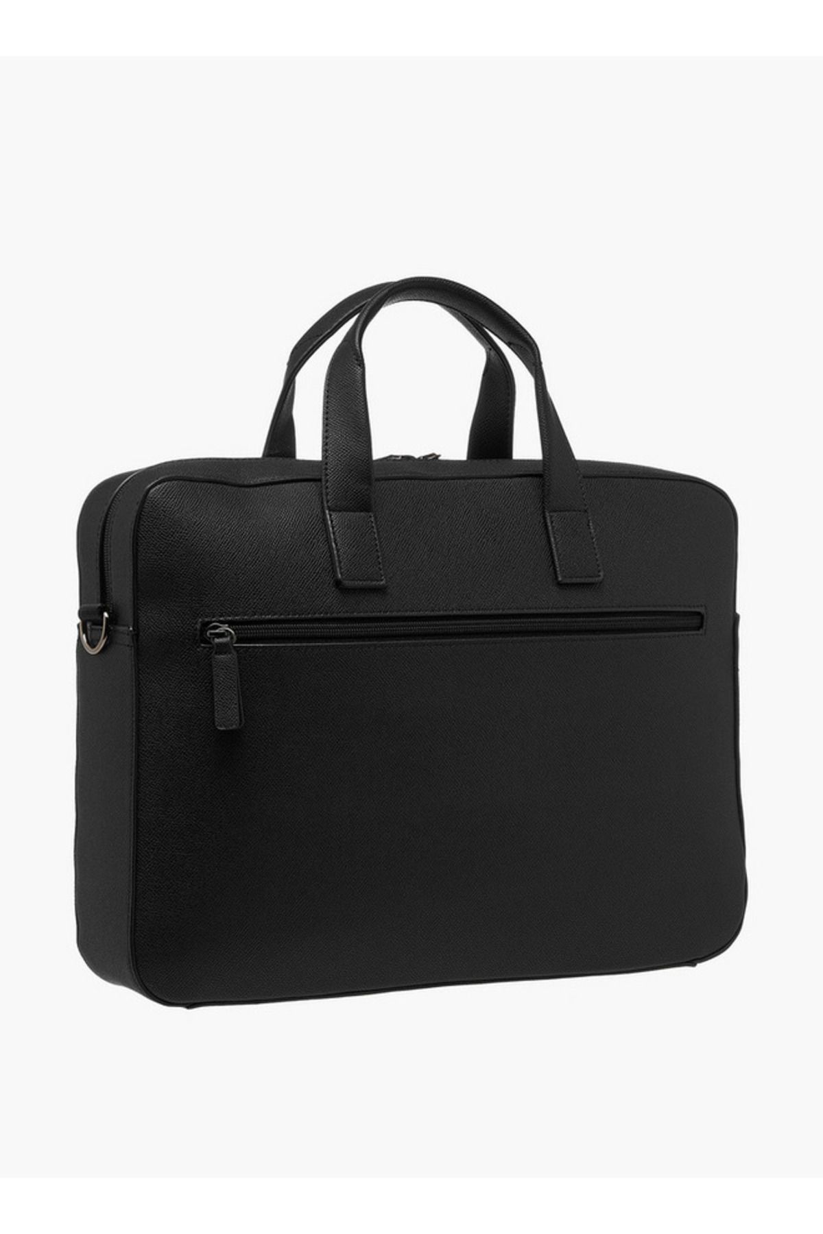 LBL by Shoexpress-Textured Laptop Bag with Detachable Strap and Zip Closure 3