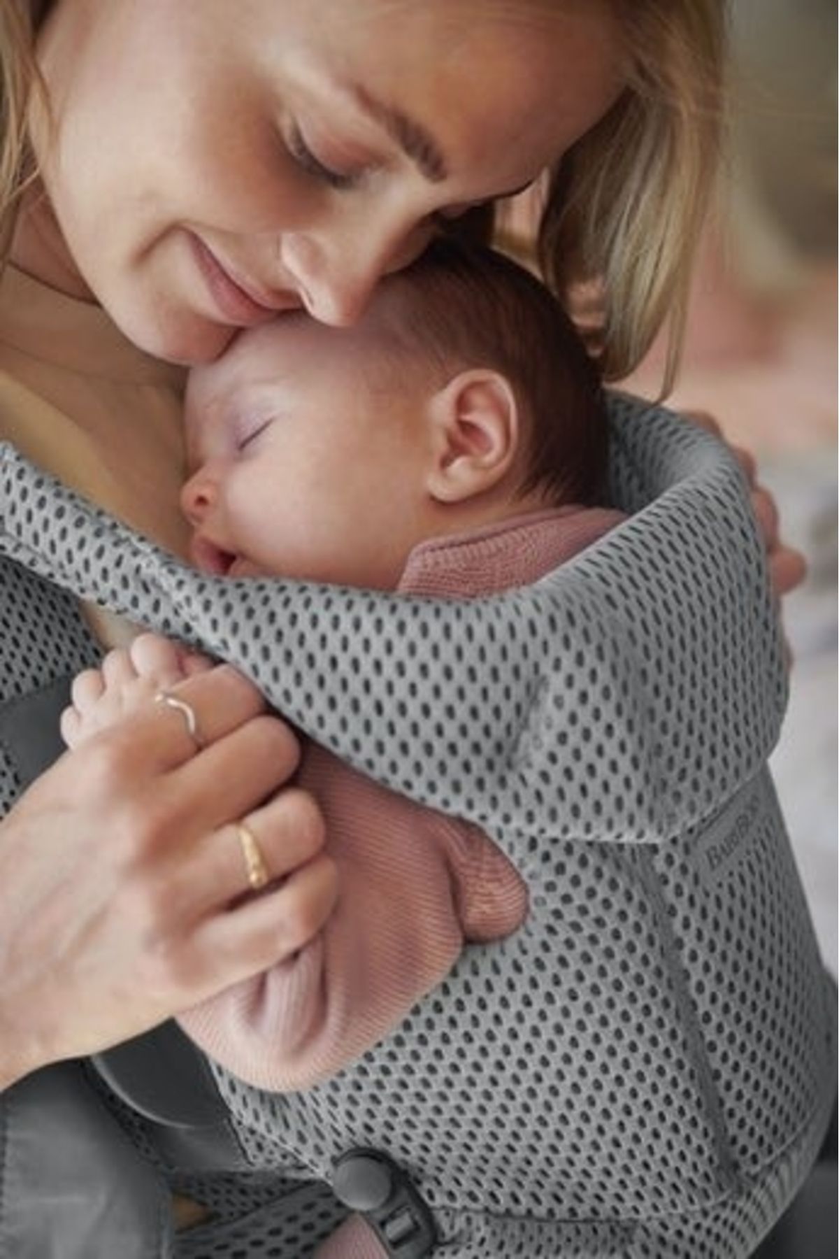 BabyBjörn-Marsupiu anatomic cu multiple pozitii de purtare BabyBjorn Move, Grey, 3D Mesh 5