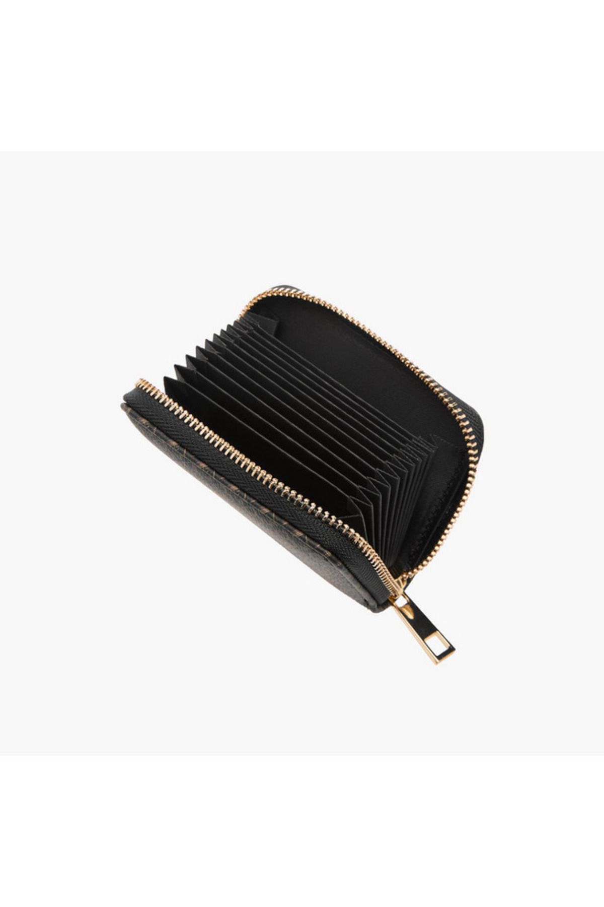 Flora Bella by Shoexpress-Monogram Print Wallet with Zip Around Closure 5