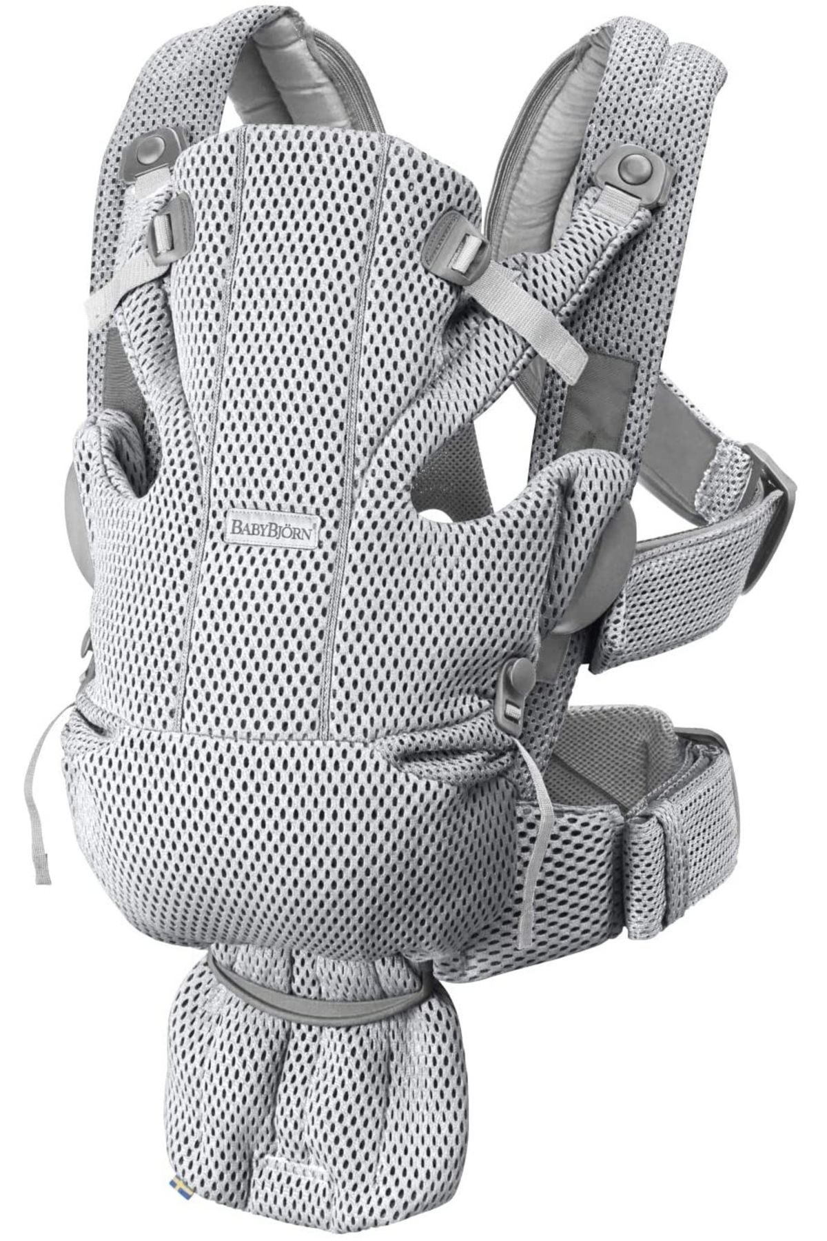 BabyBjörn-Marsupiu anatomic cu multiple pozitii de purtare BabyBjorn Move, Grey, 3D Mesh 1