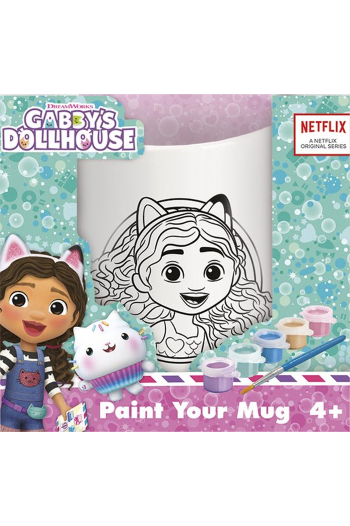 Totum Kreativní sada pro kutily, Namalujte hrnek s motivem Gabbyho domečku pro panenky