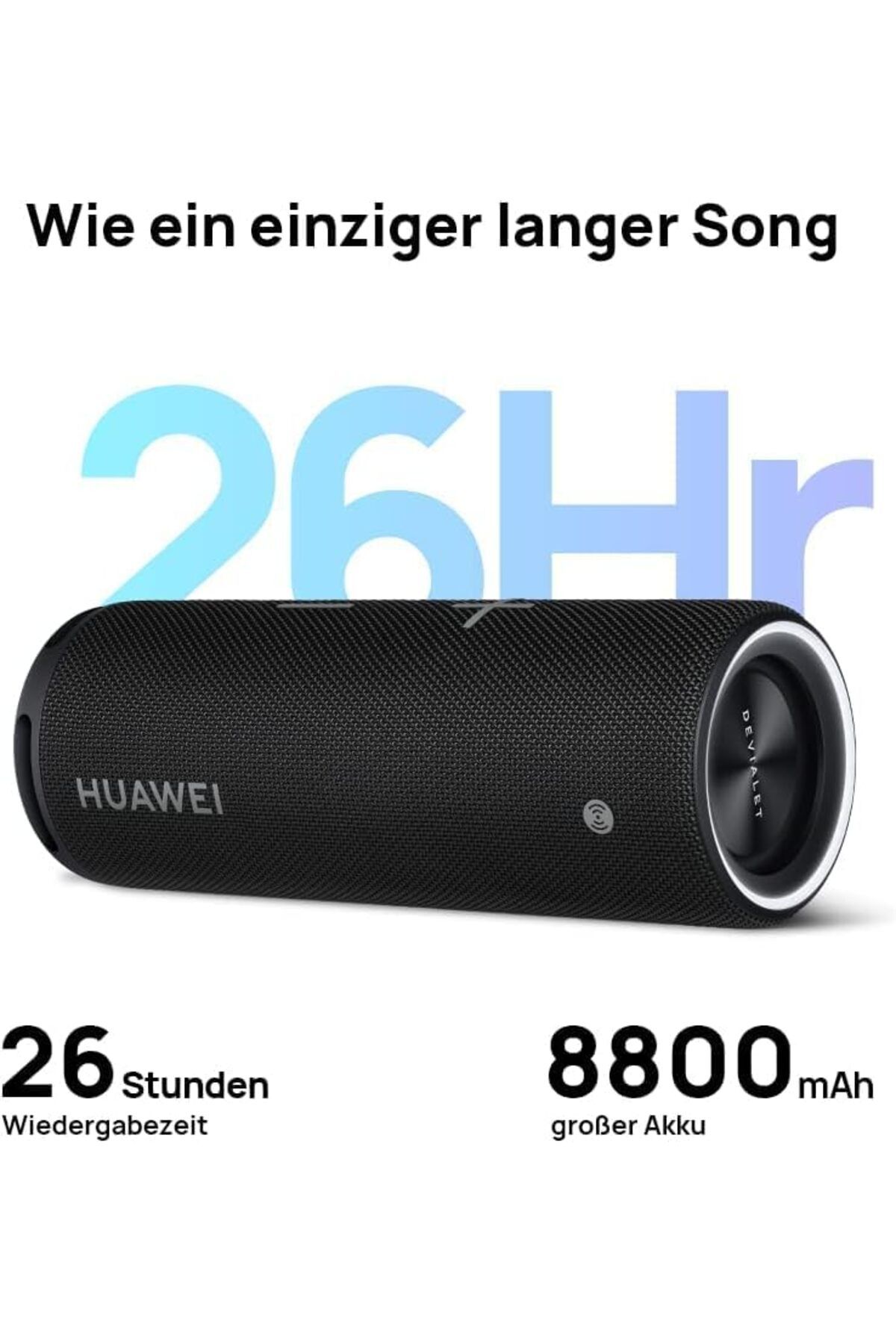 Huawei-Sound Joy 2 Speaker, Portable and Smart Bluetooth Speaker in Devialet Design, 79 dBA @ 2 m De 8