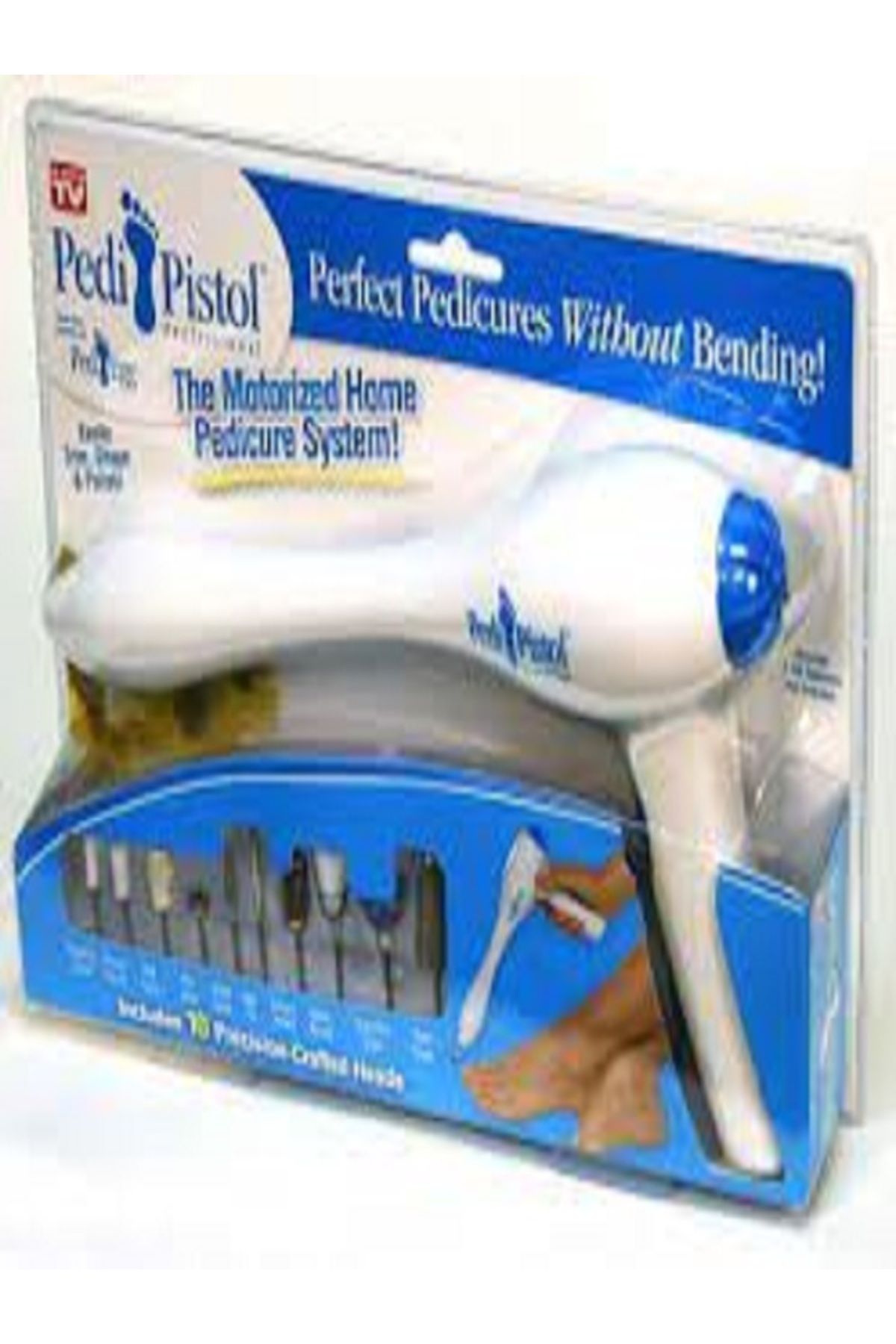 Generic-Home pedicure device for soft, clean and more beautiful feet. Easy to use with multiple heads. 2