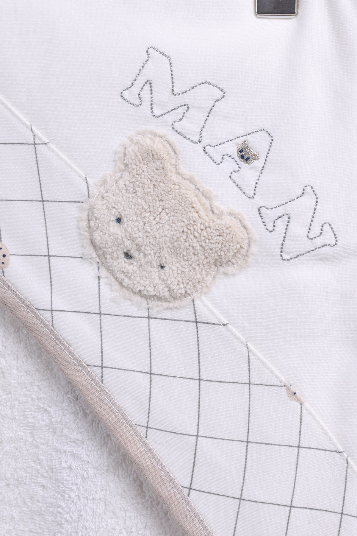 Baby Maa Ayıcık Desenli 4 Parça Kutulu Bornoz Seti / 0-2 Yaş Erkek Bebek fotoğrafı 3 (önizleme)