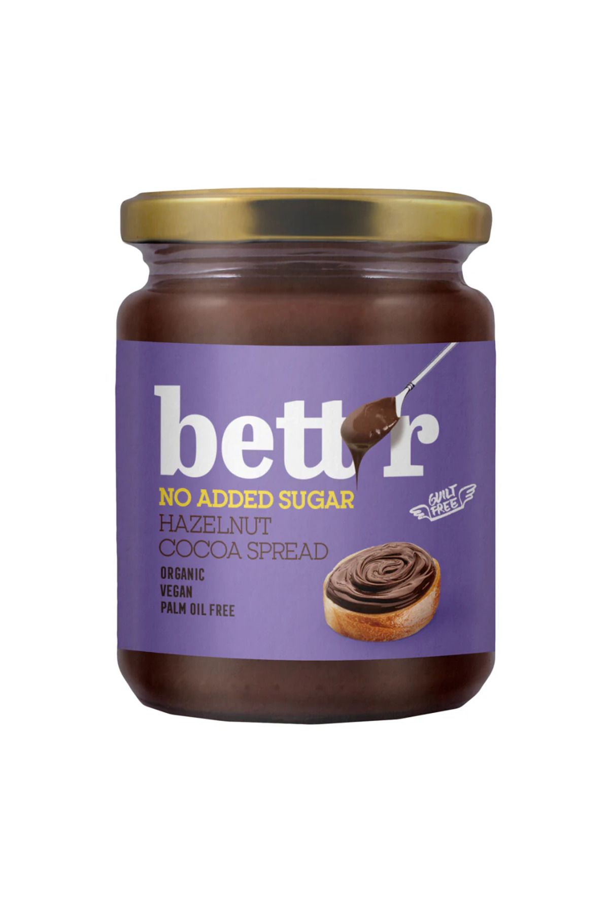 BETTR Crema De Ciocolata Bio Cu Alune Vegana Fara Zahar 250 G - One Size
