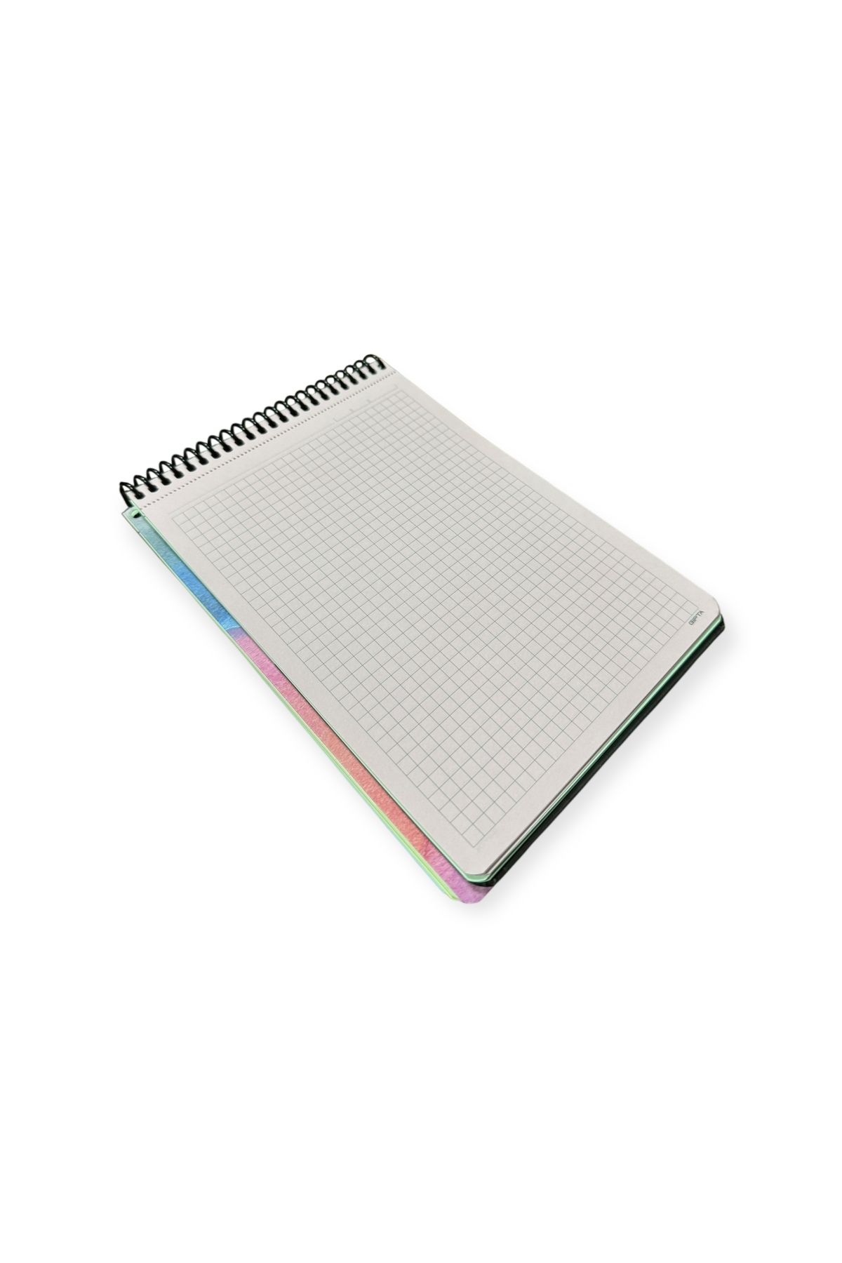 Polin-Pastel Block A5 Notepad, 100 Sheets Checkered, Colorful Design 6