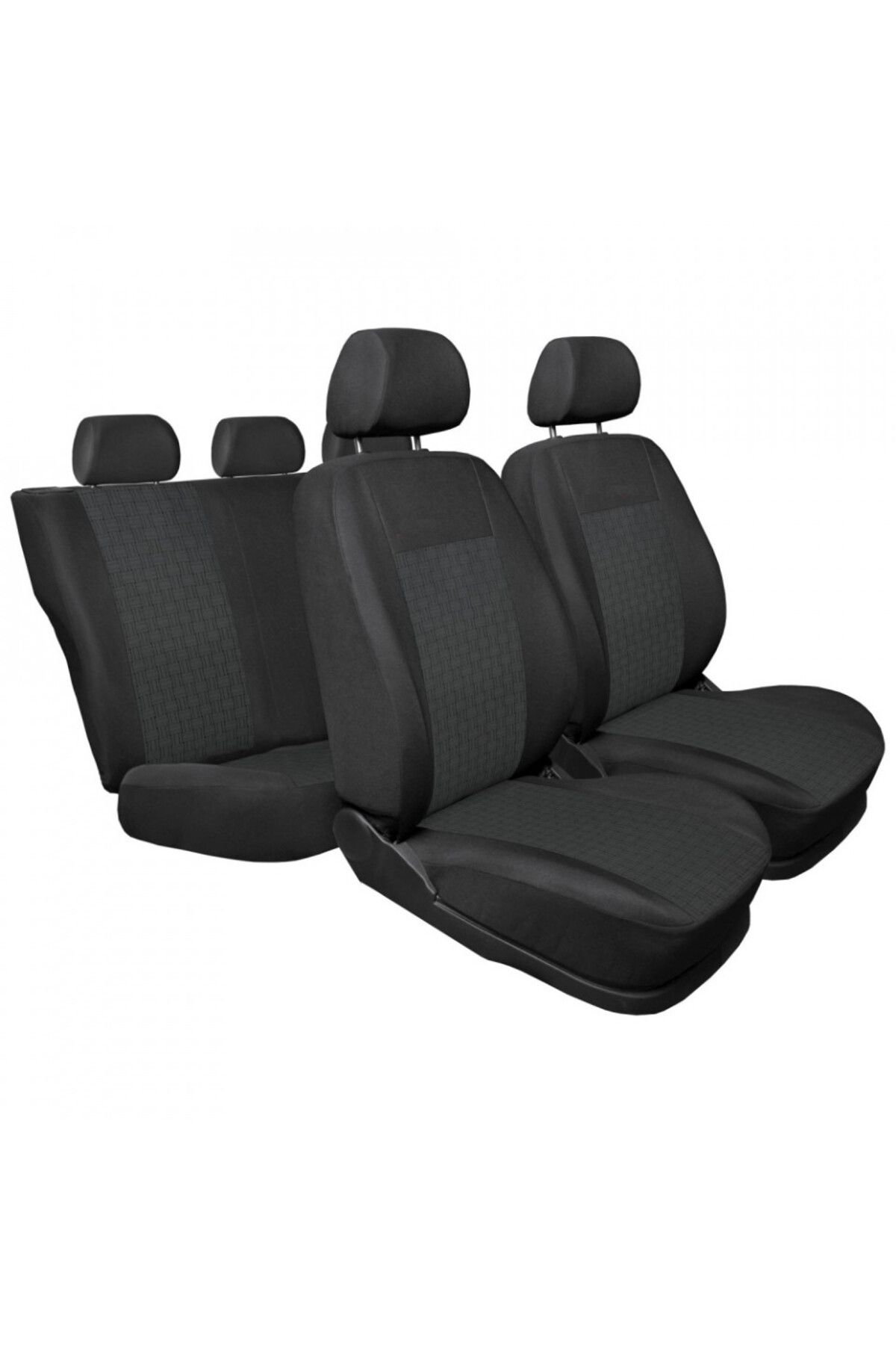 DELUXETUNING-Set huse auto pentru scaune compatibile Dacia Logan 2 MCV 2012-2020, 5 locuri, material textil 5