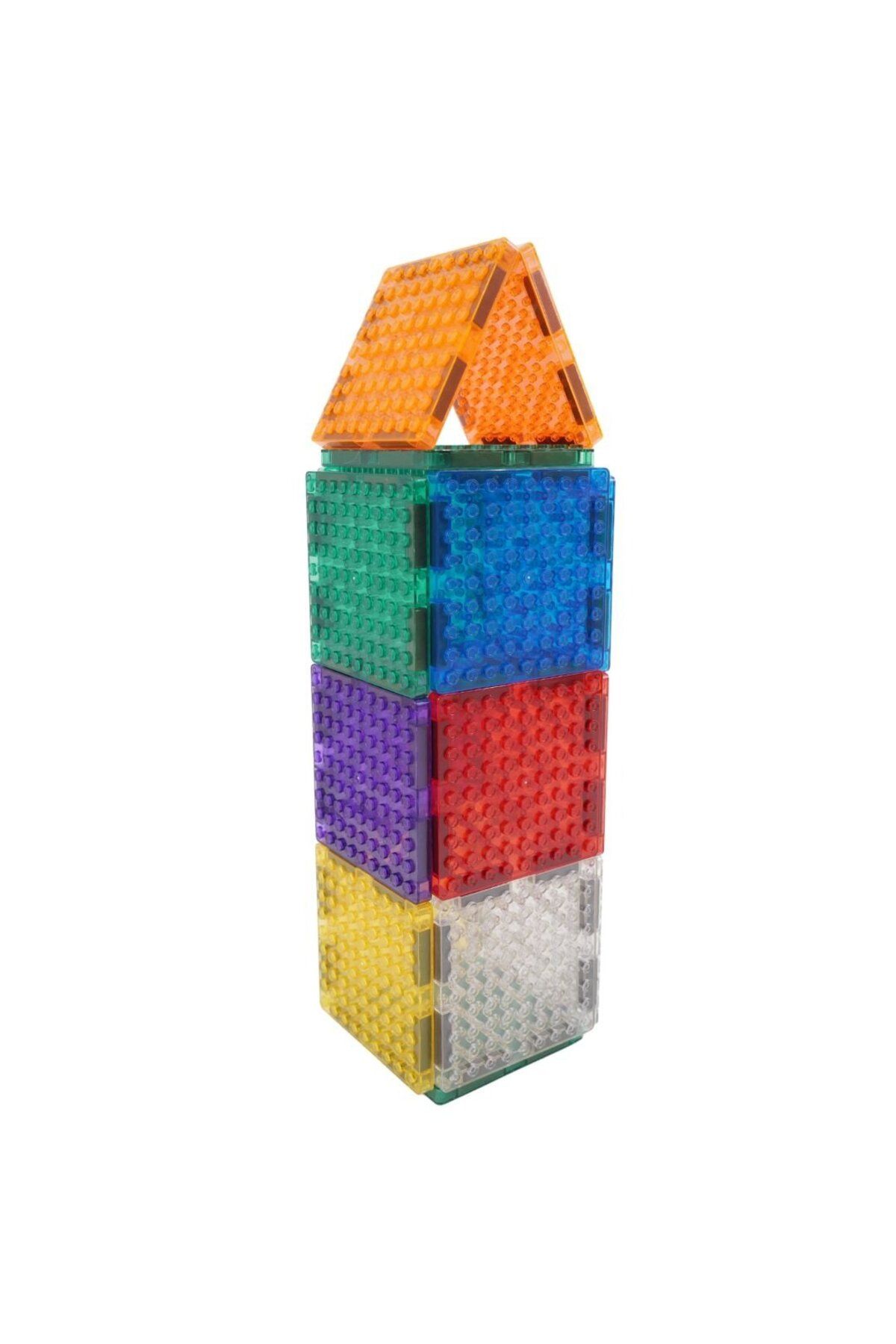 Cleverclixx-Set de construcție magnetic, plăci de cărămidă, 16 piese, 3