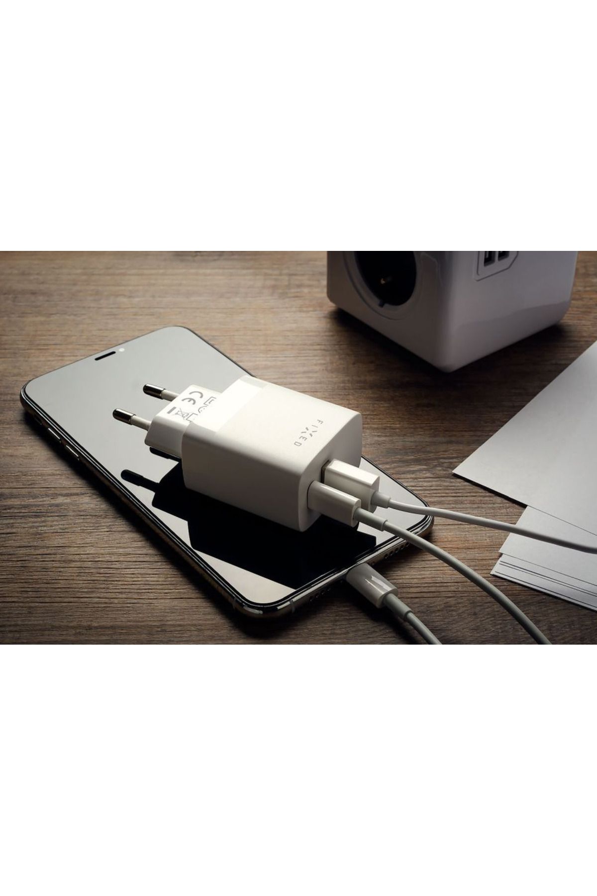 FIXED-Stała ładowarka podróżna USB-C/USB 20W | FIXC20N-CU-WH 4