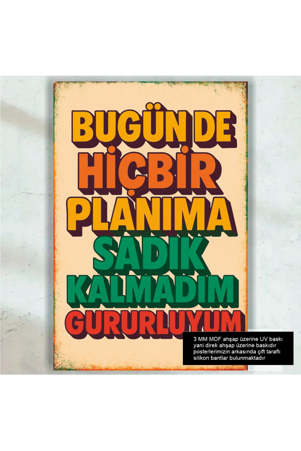 Hayat Poster Nu Am Fost Fidel Planurilor Amuzant Spiritos Promisiuni Cu Arbaletă Graffiti Retro Lemn Poster Pictură - 20 x 30