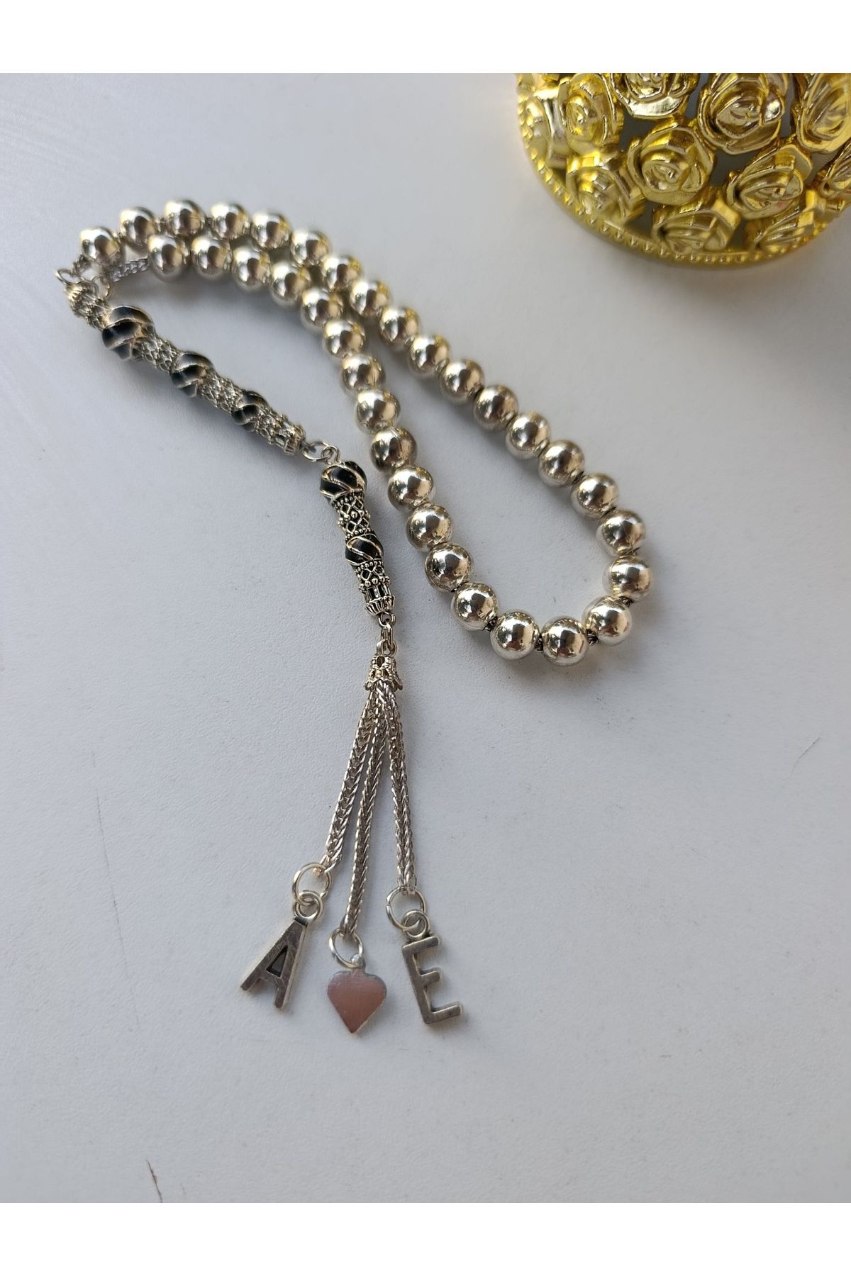 devritarz-Chrome Plated Alpaca Rosary on Solid Brass with High Visual 3