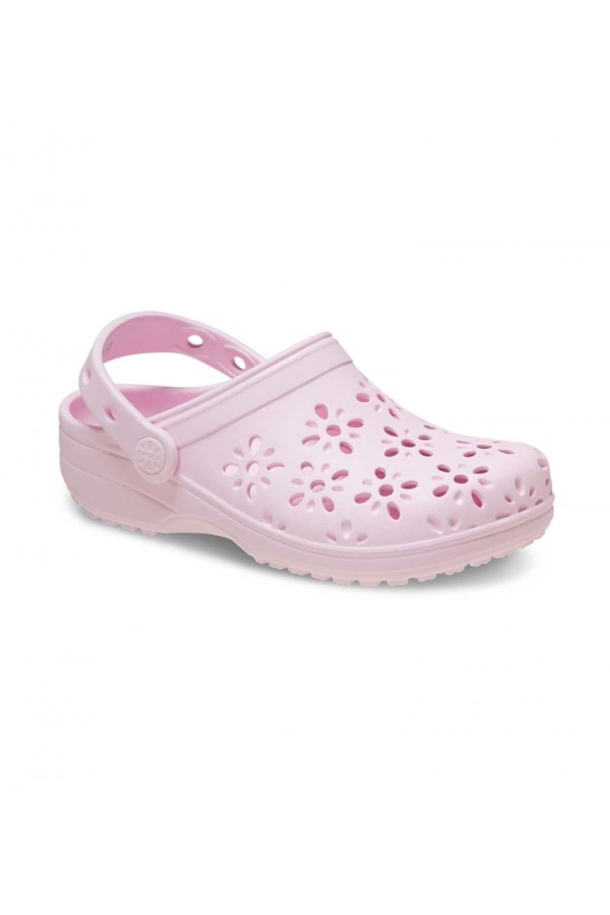 Crocs-Pink Unisex Classic Floral Cut Out Clog T 5