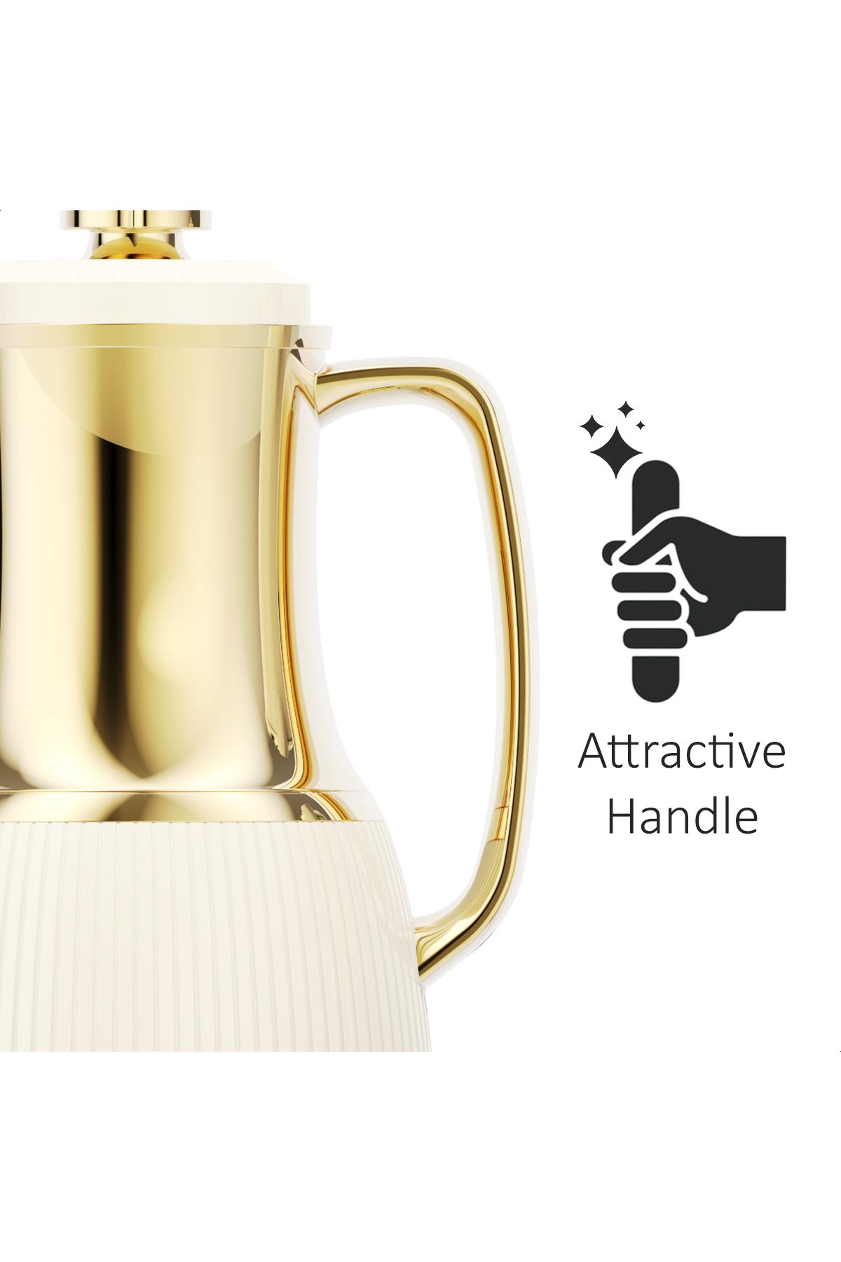 Blackstone-1 Liter Flask - Leakproof Button Locking Design, Lightweight Durable Flask for Hot & Cold Drinks 3