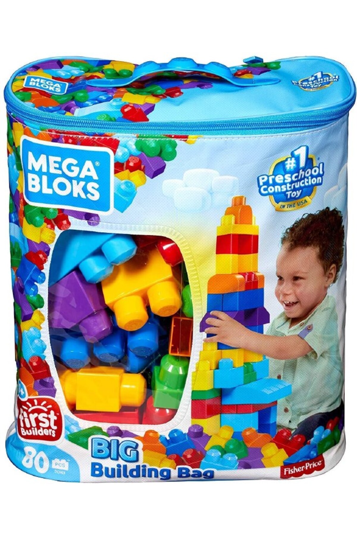 مگا بلاکس فرست بیلدرز کیف بزرگ ساخت‌وساز ۸۰ تکه