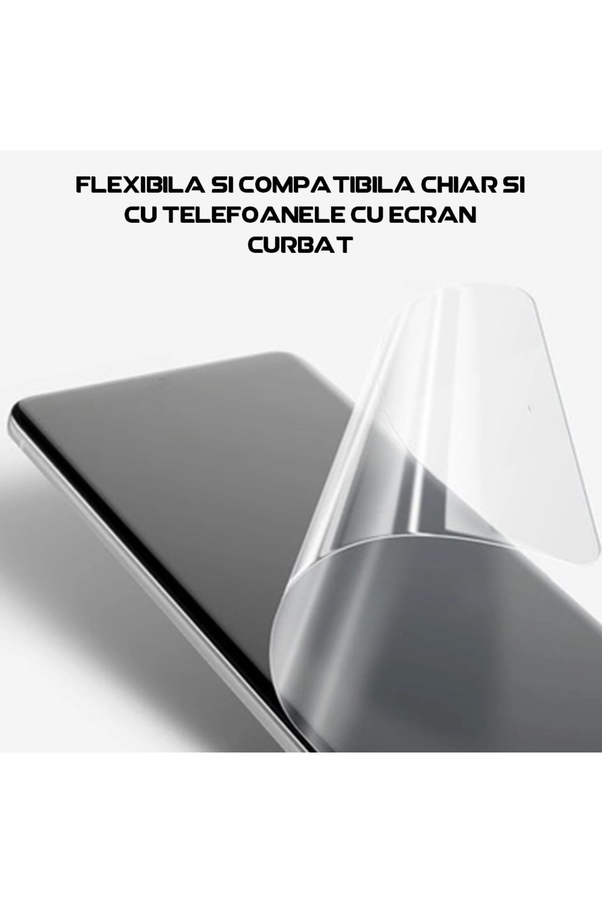 FONIX-Folie Comando Shield compatibila cu Tecno Spark Go 2, Hidrogel in 3 straturi, Full Surface 4