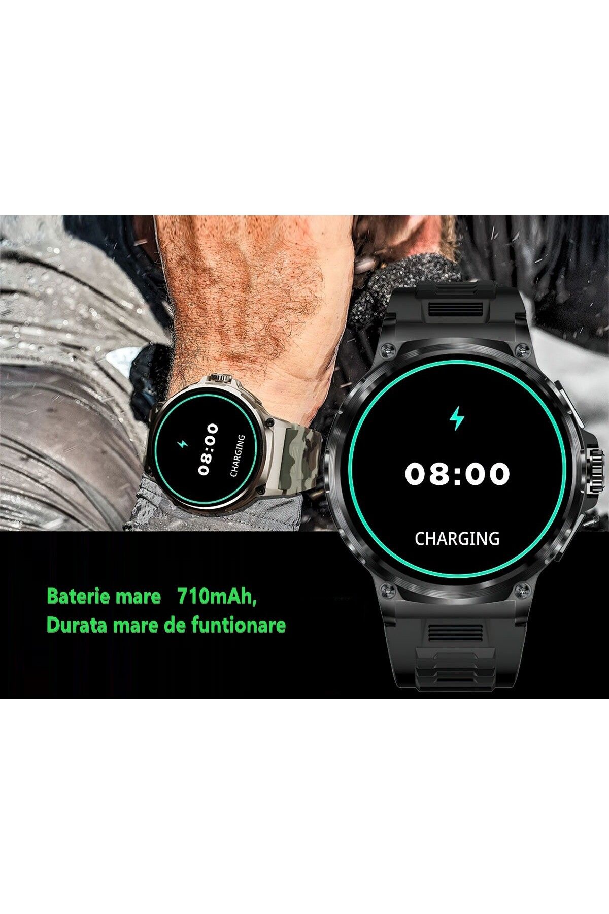 Singlait-SQ69 Smartwatch, voice call, notifications, health monitoring, physical activities – Gray 5