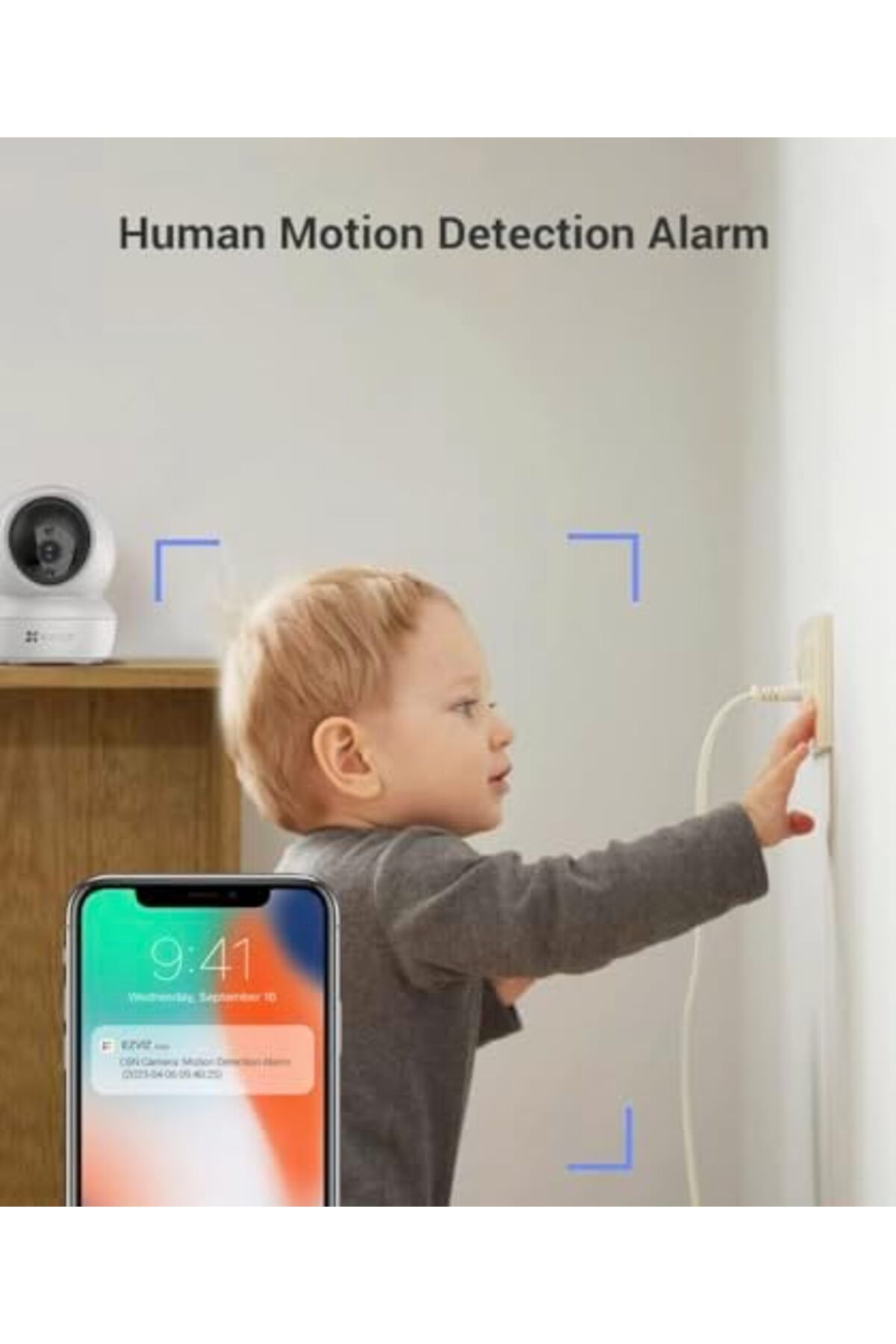 EZVIZ-H6c Pro | WiFi 360 Home Security Camera, Call Button, Smart IR Night Vision, Motion Detection, 7